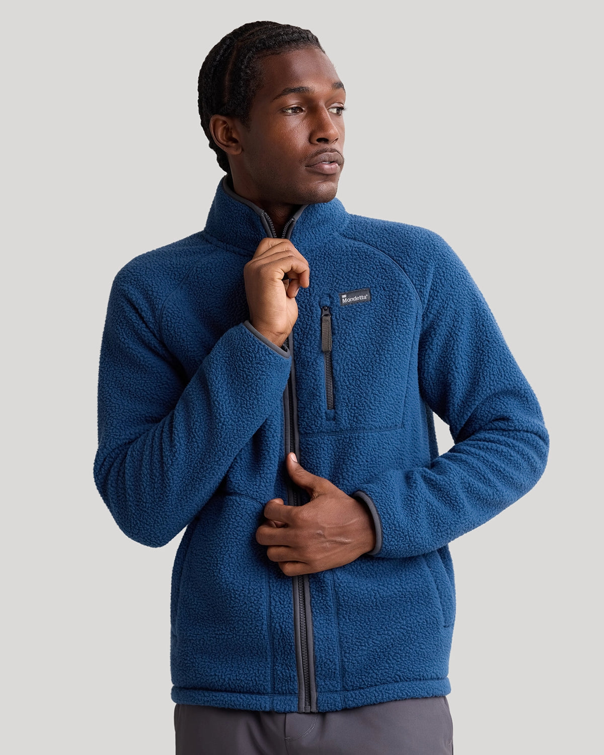 The Berber Soft Luxe Zip Jacket - Moonlit Ocean Navy