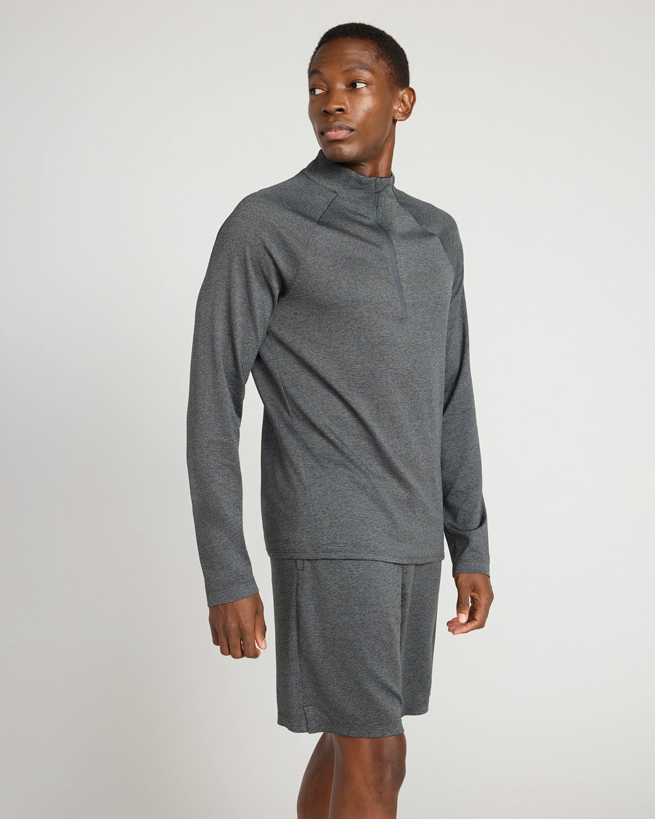 The Active Stretch GRS Certified Recycled Poly Melange 1/4 Zip