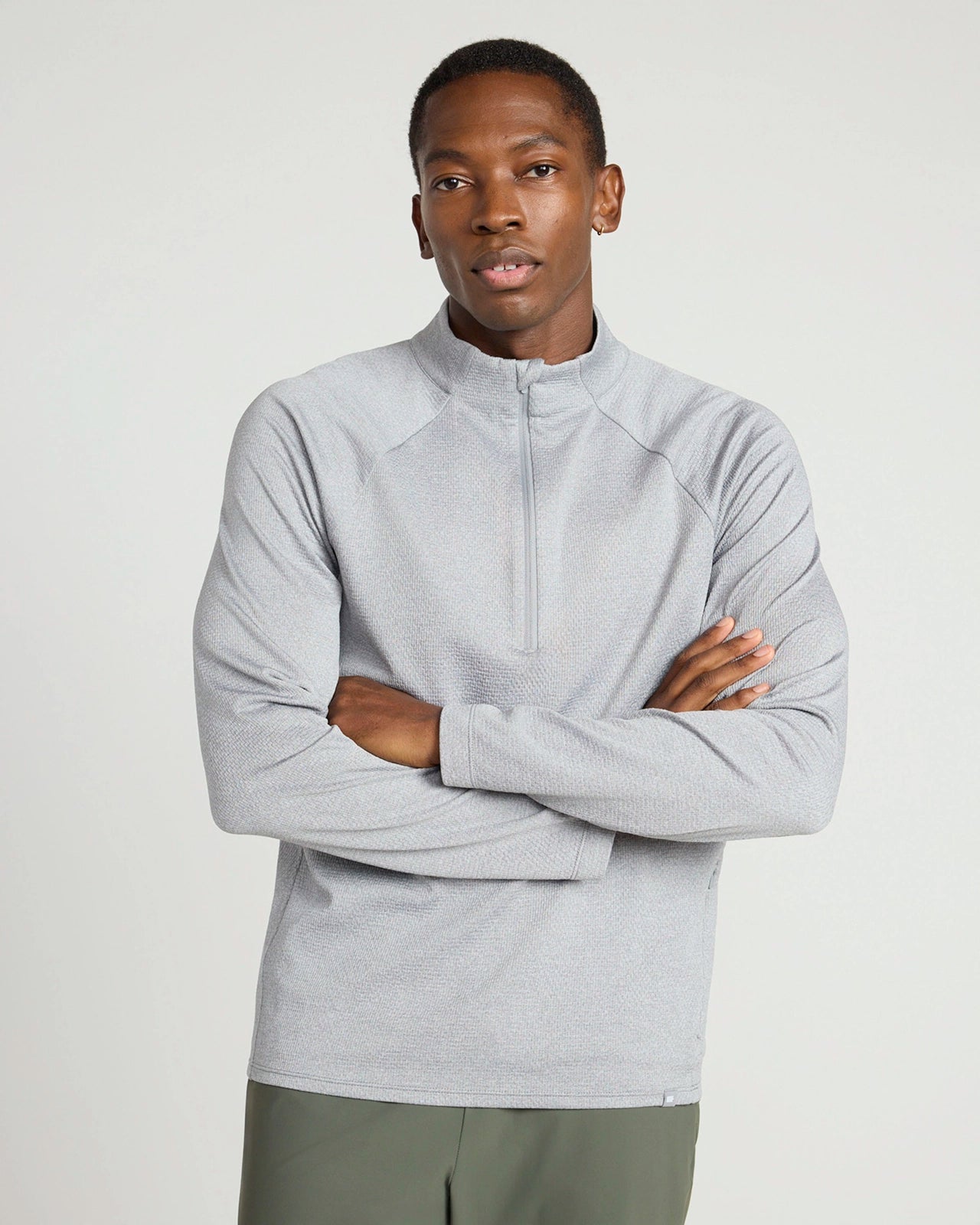 The Active Stretch GRS Certified Recycled Poly Melange 1/4 Zip