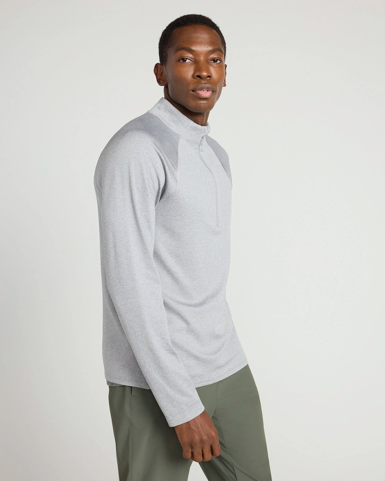 The Active Stretch GRS Certified Recycled Poly Melange 1/4 Zip