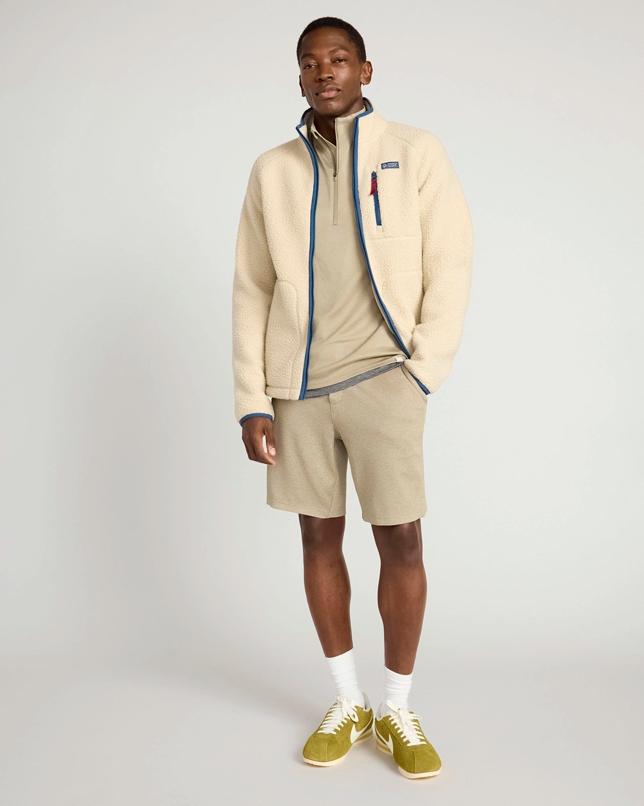 The Active Stretch GRS Certified Recycled Poly Melange 1/4 Zip