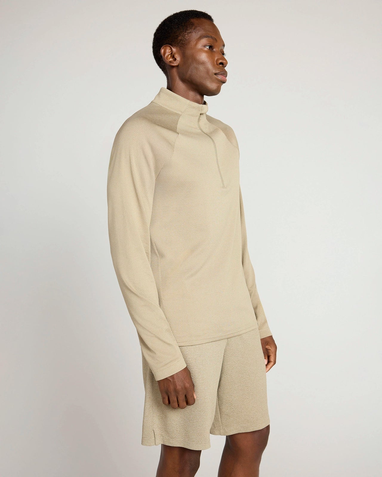 The Active Stretch GRS Certified Recycled Poly Melange 1/4 Zip