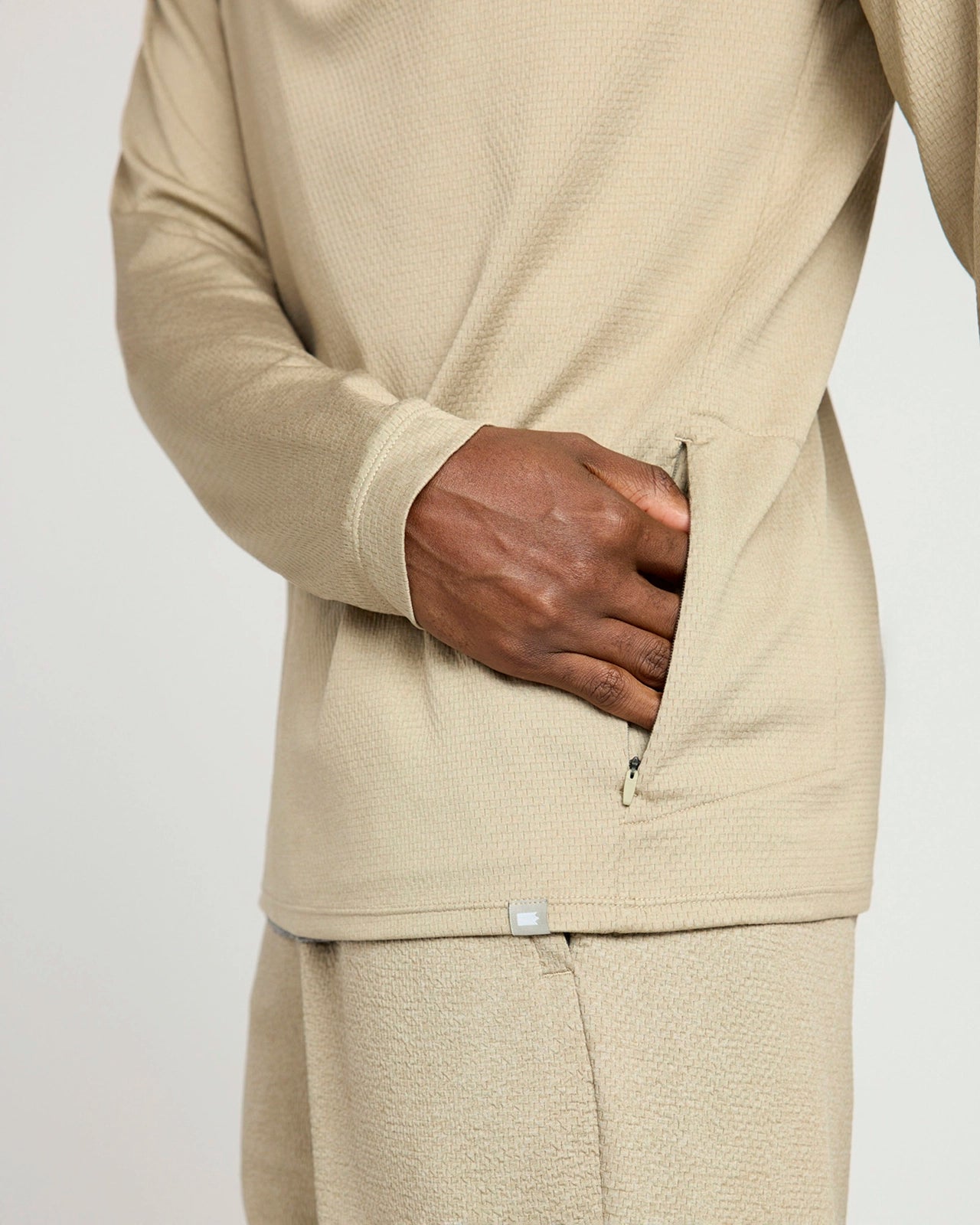 The Active Stretch GRS Certified Recycled Poly Melange 1/4 Zip