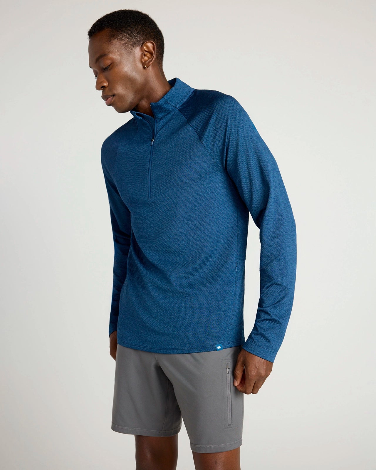 The Active Stretch GRS Certified Recycled Poly Melange 1/4 Zip