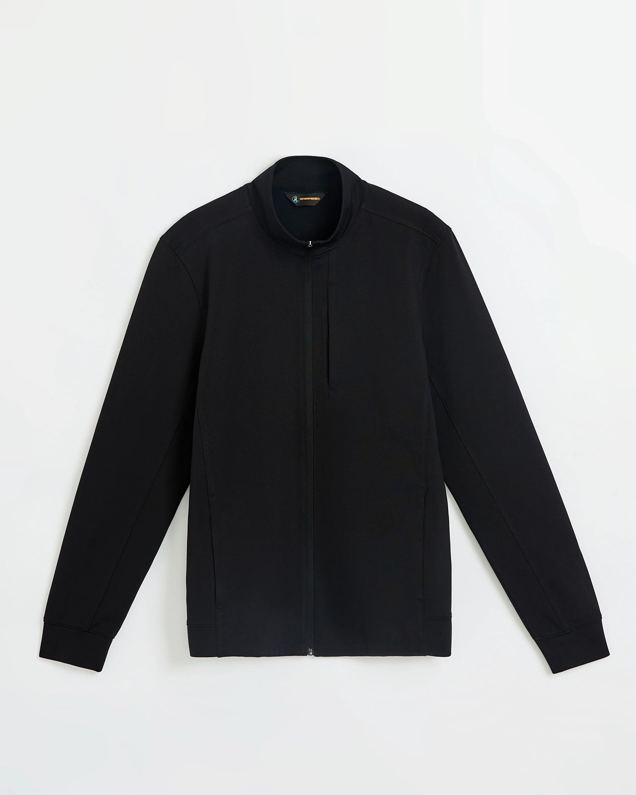 The Active Micro Ottoman Full Zip Jacket - Black