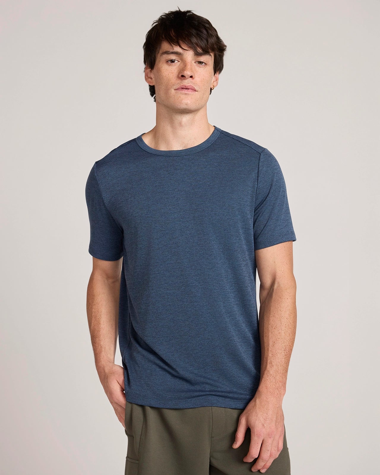 The Active Coolmax Mosaic Tee - Mood Indigo