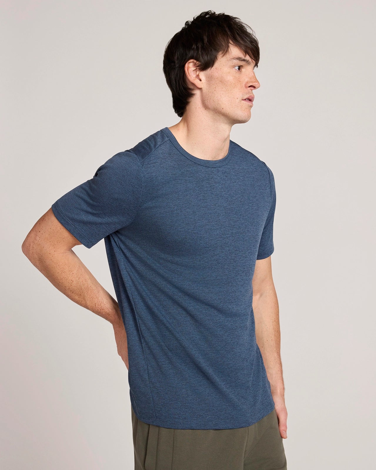 The Active Coolmax Mosaic Tee - Mood Indigo