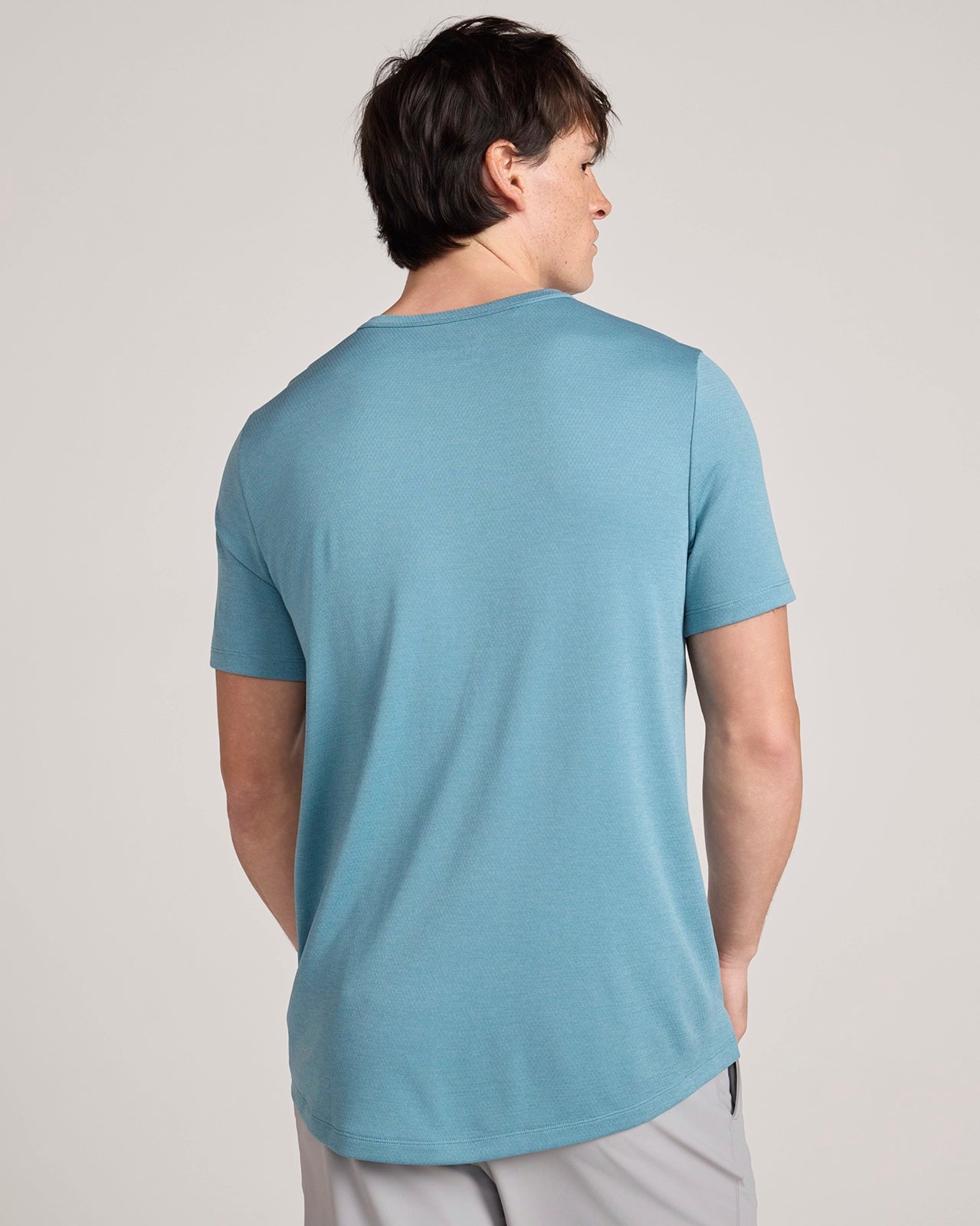 The Active Coolmax Mosaic Tee - Smoke Blue