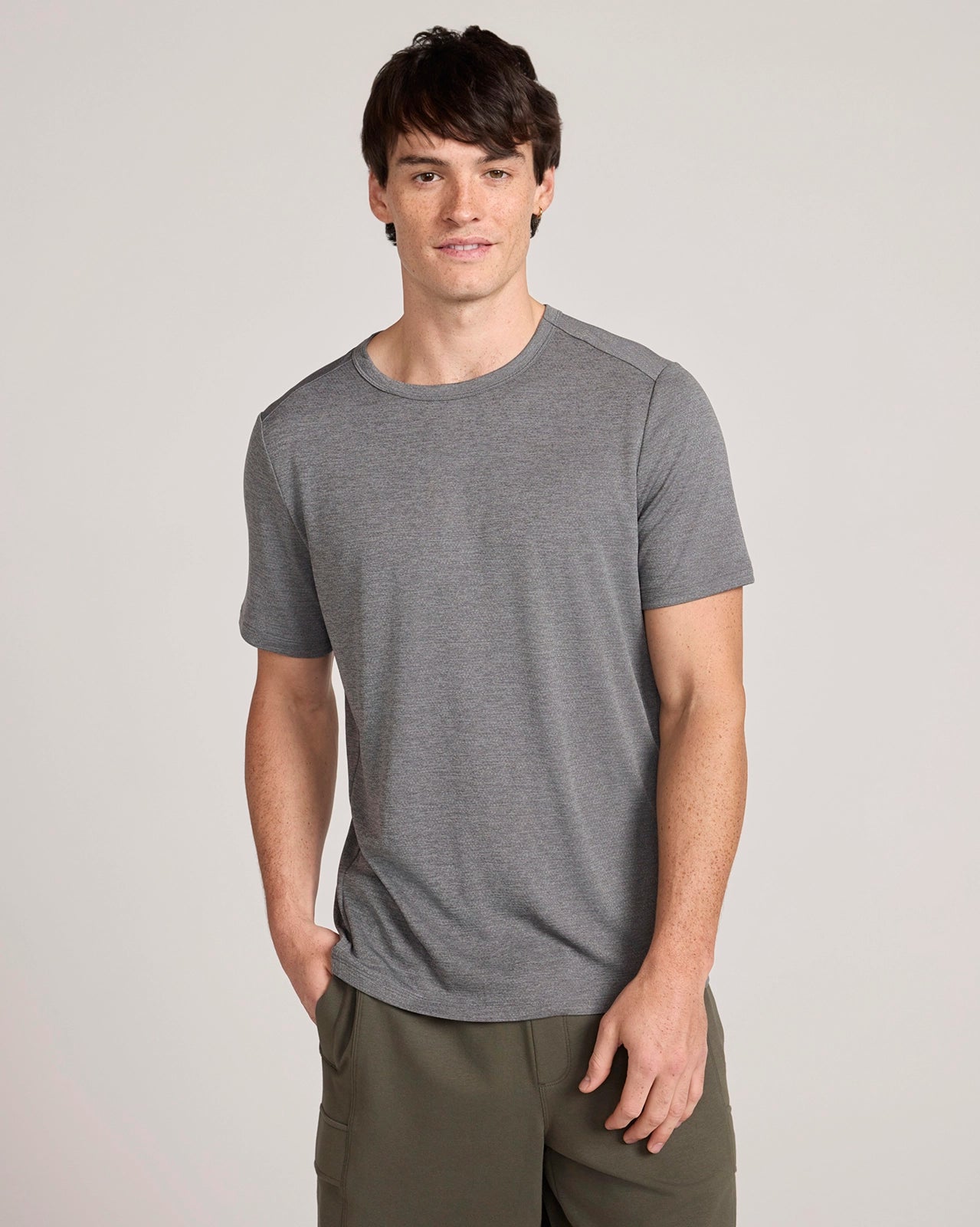 The Active Coolmax Mosaic Tee - Castle Rock Grey