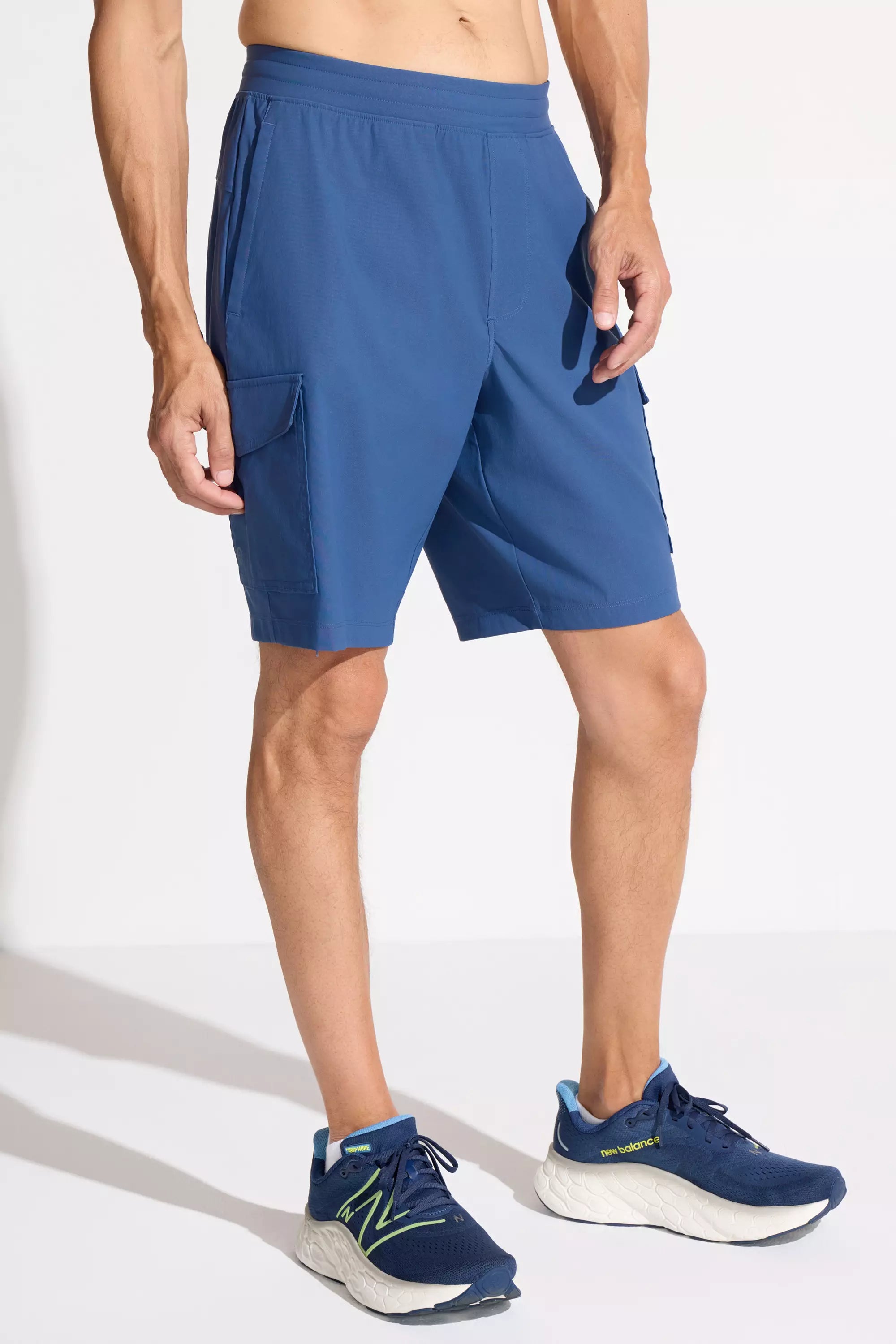 The Active GRS Certified Recycled Nylon 10" Cargo Short - Blue