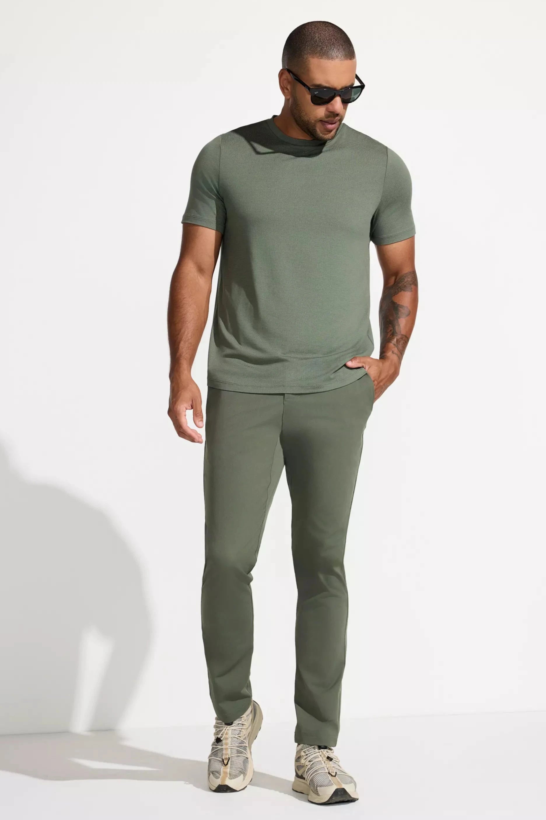 Mens joggers with fly front online