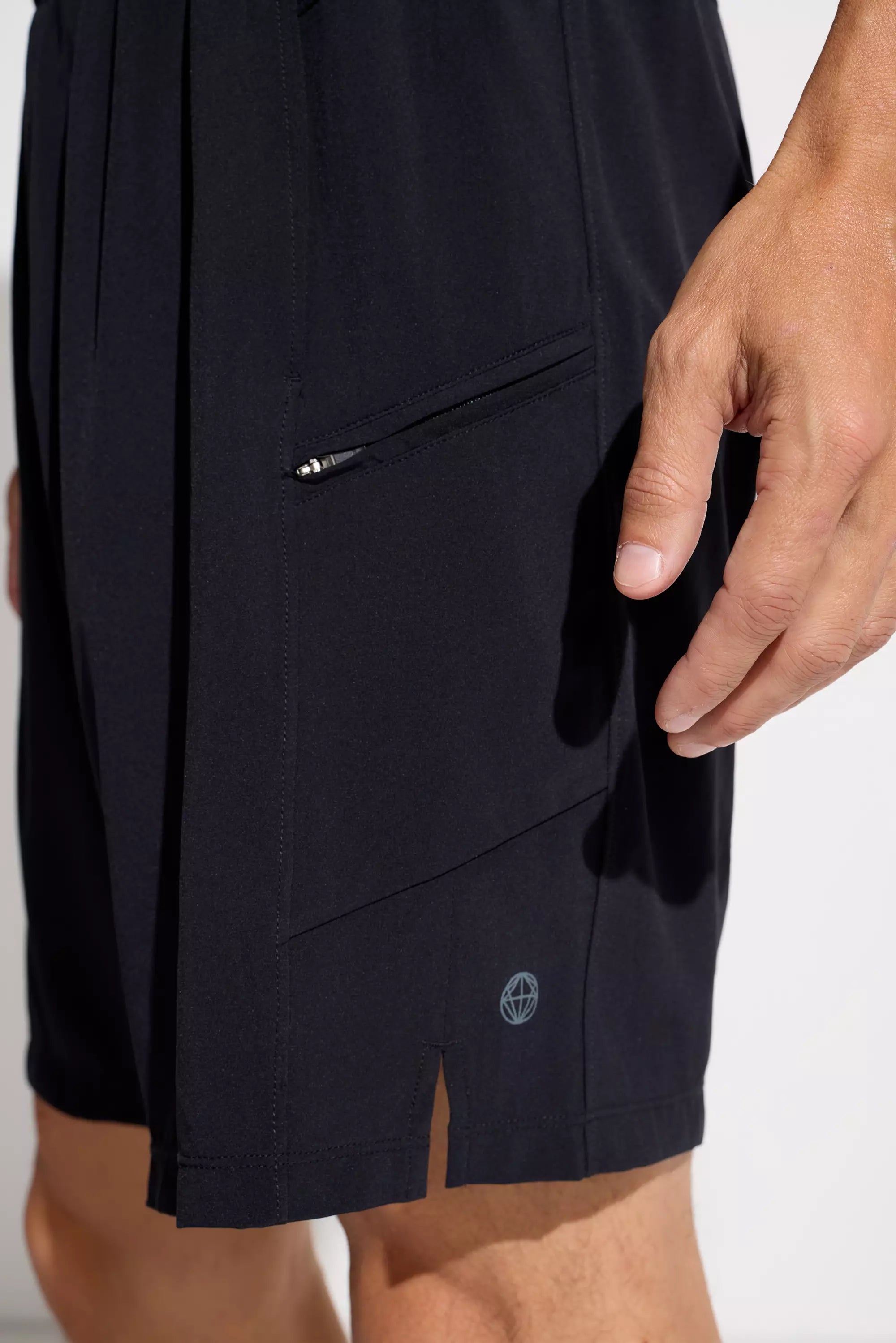The Mesh-Liner GRS Certified Recycled Poly Swim Hybrid Short - Black