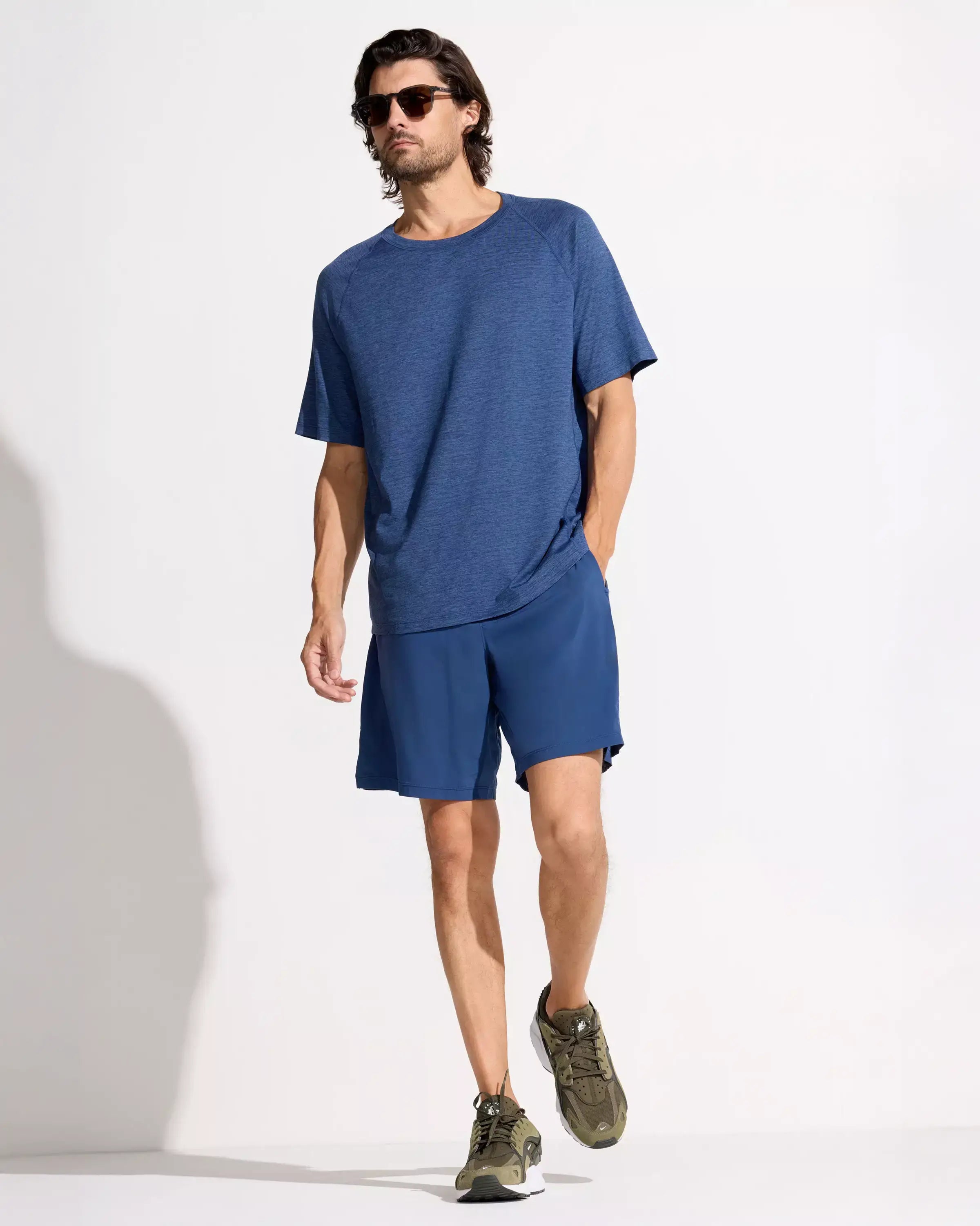 The Mesh-Liner GRS Certified Recycled Poly Swim Hybrid Short - True Blue