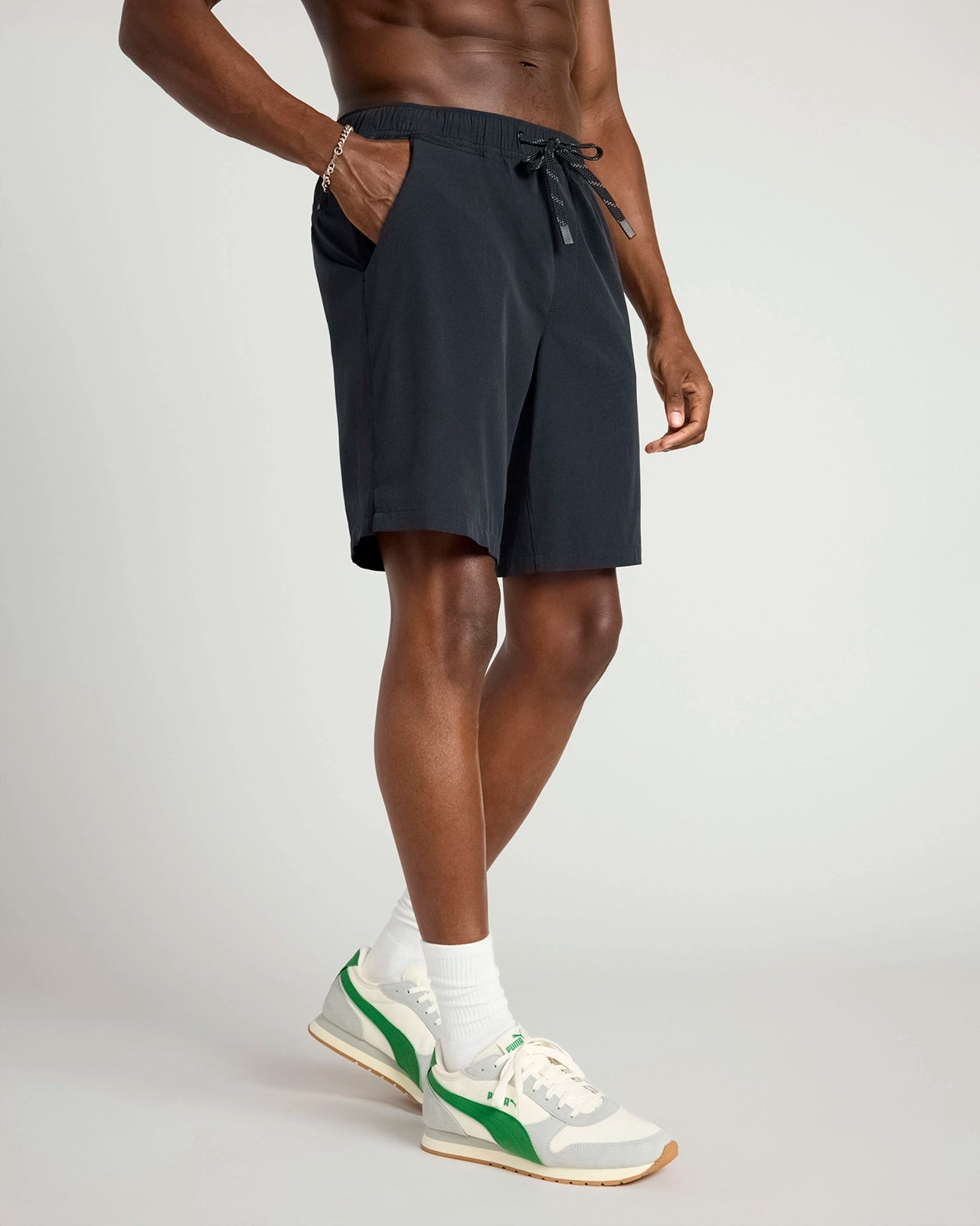 The Active Stretch GRS Certified Recycled Poly 9" Short - Black