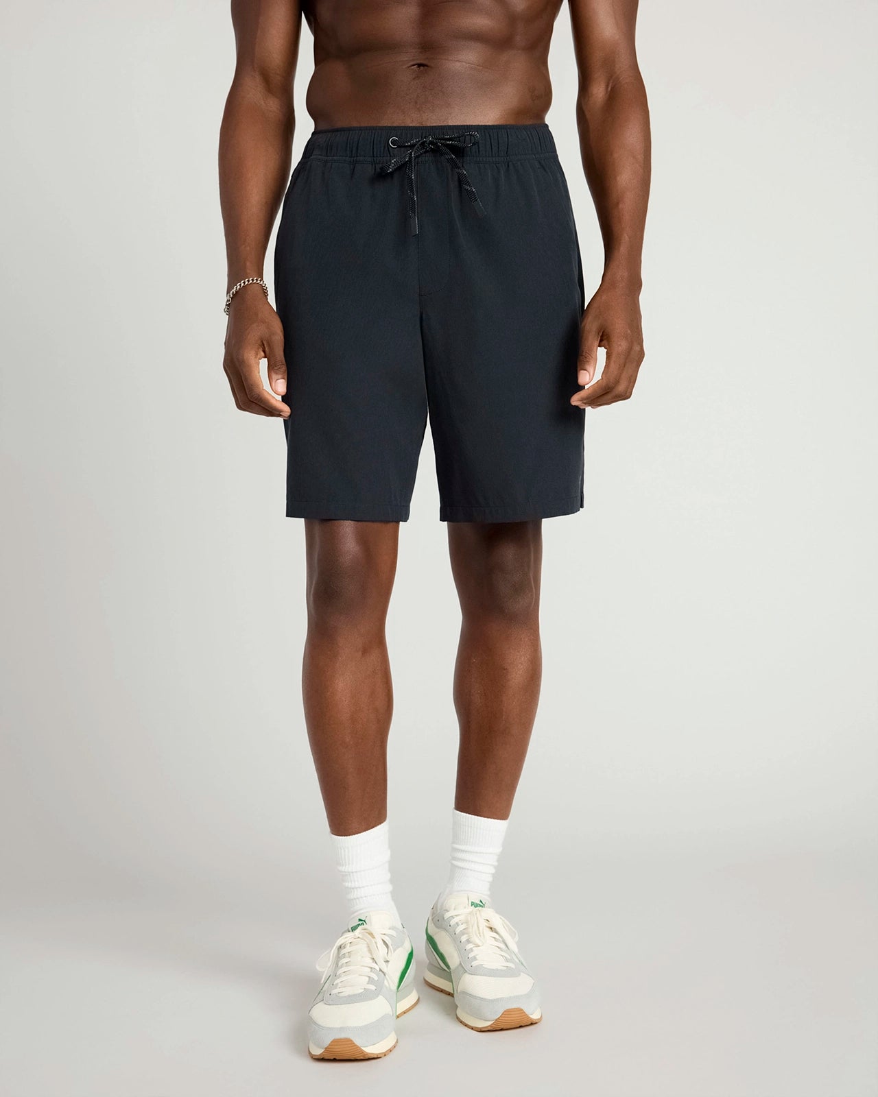 The Active Stretch GRS Certified Recycled Poly 9" Short - Black