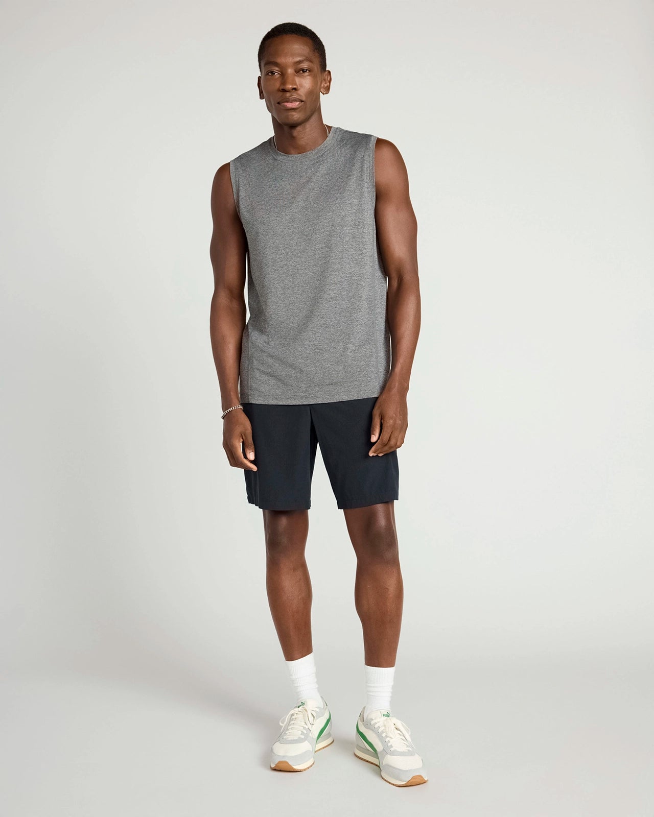 The Active Stretch GRS Certified Recycled Poly 9" Short - Black