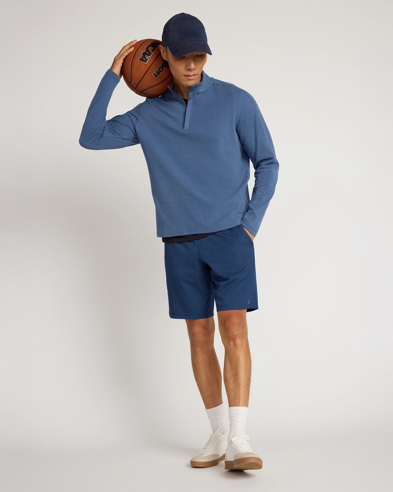 The Active Stretch GRS Certified Recycled Poly 9" Short - Naval Academy