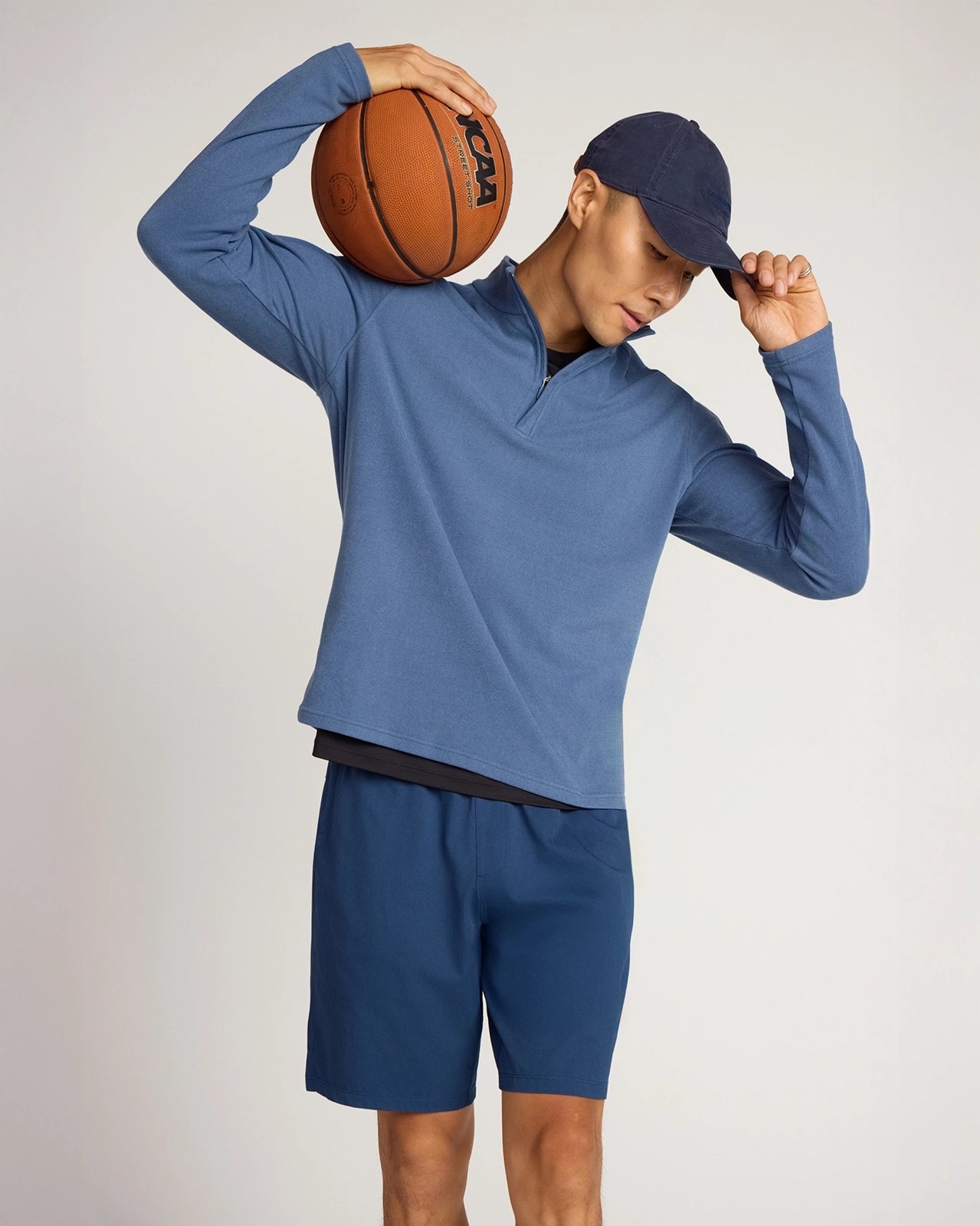 The Active Stretch GRS Certified Recycled Poly 9" Short - Naval Academy