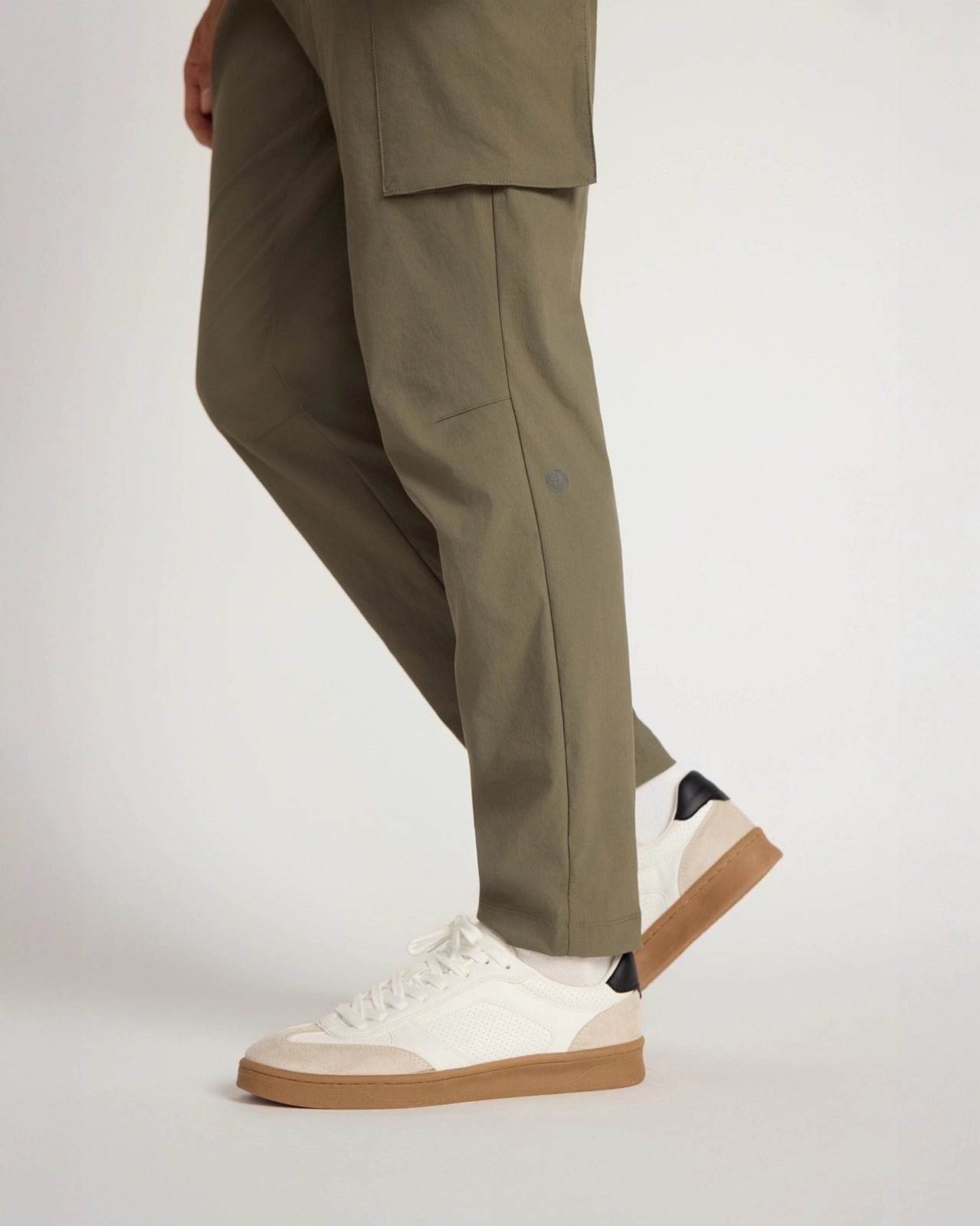 The Soft Stretch GRS Certified Recycled Nylon Cargo Pants - Tea Leaf