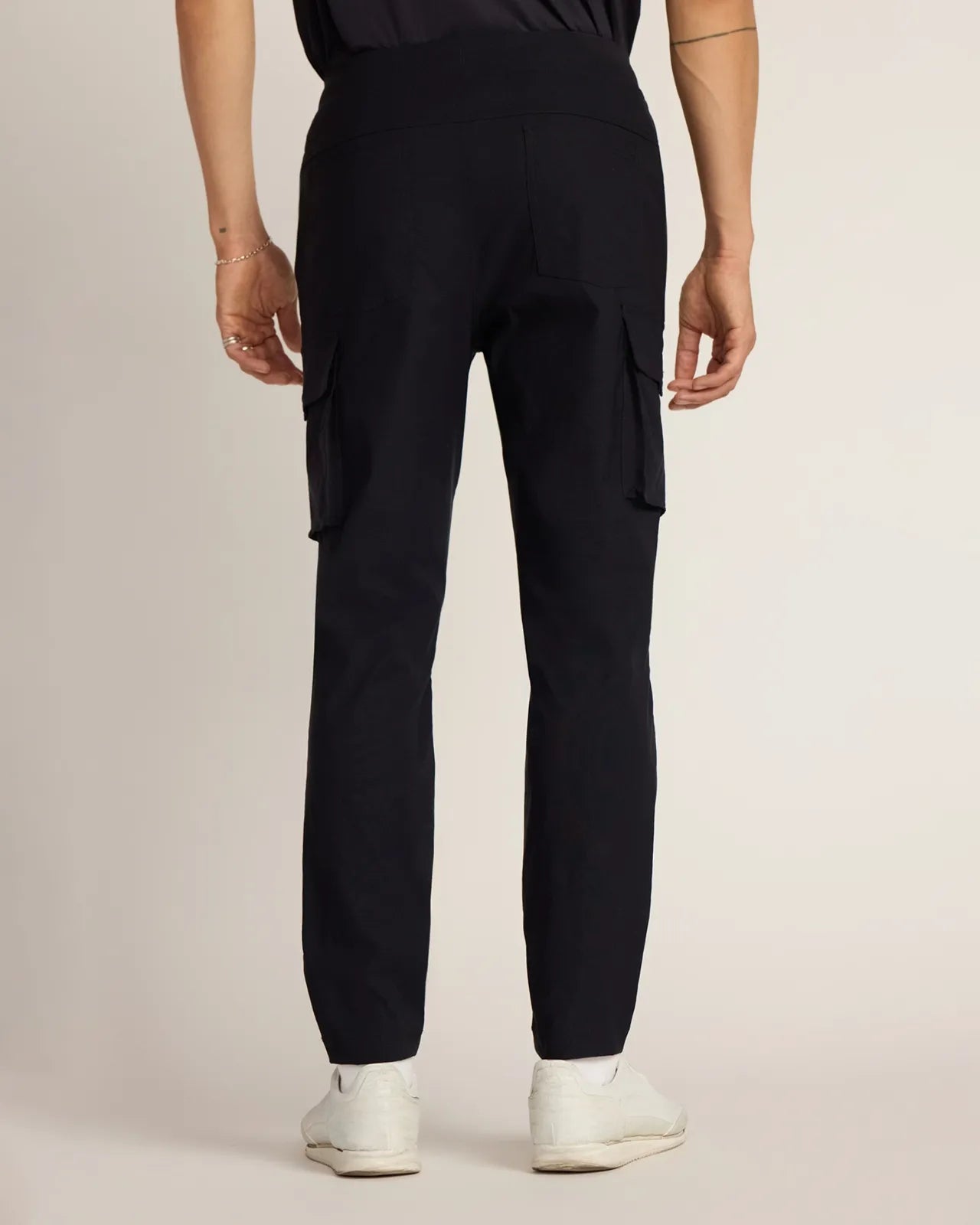 The Stretch GRS Certified Recycled Nylon Cargo Pant - Black