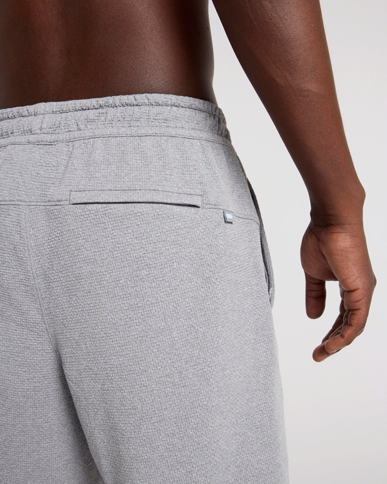 The Active GRS Certified Poly Textured Shorts - Grey Melange