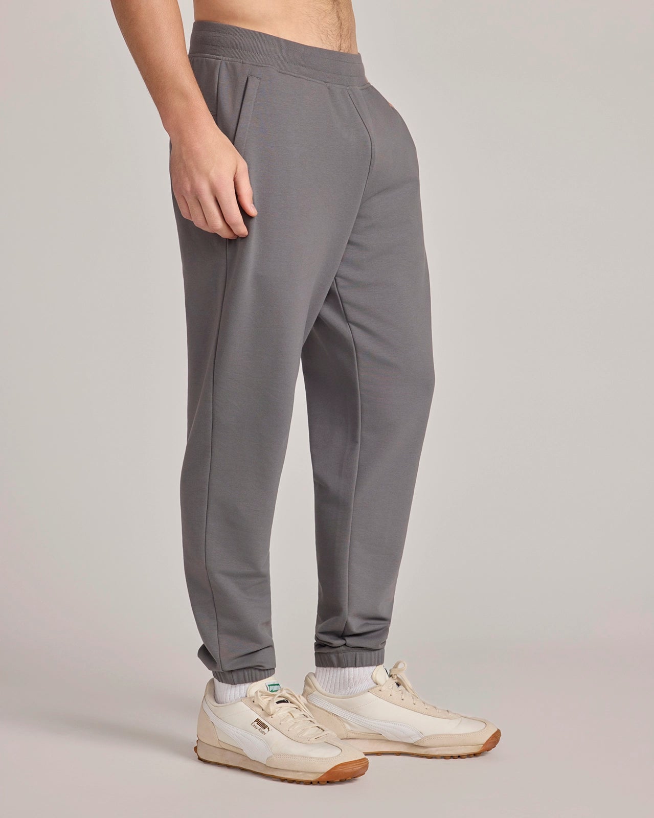The Soft Terry Organic Cotton Jogger - Castle Rock Grey