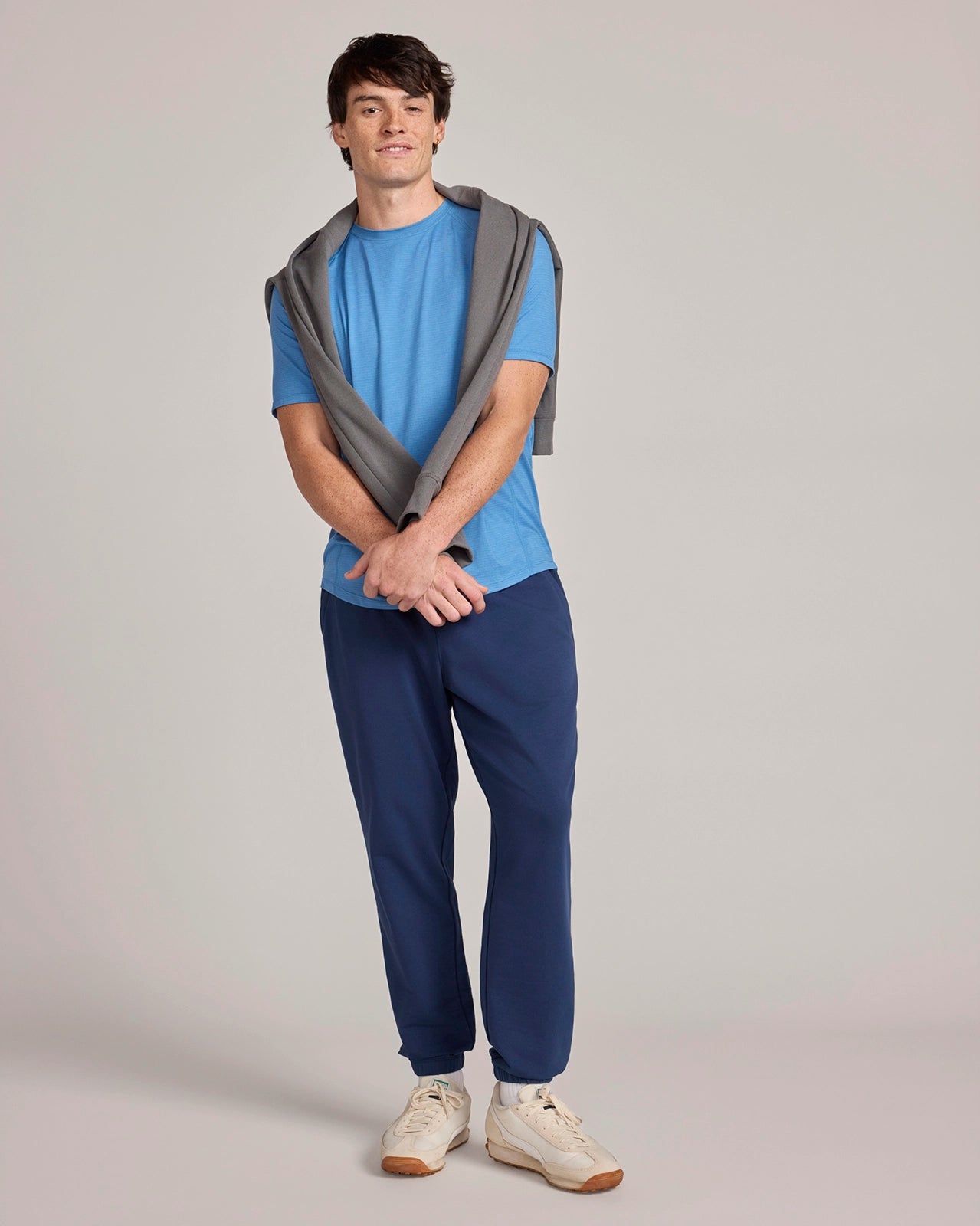 The Soft Terry Organic Cotton Jogger - Dress Blues
