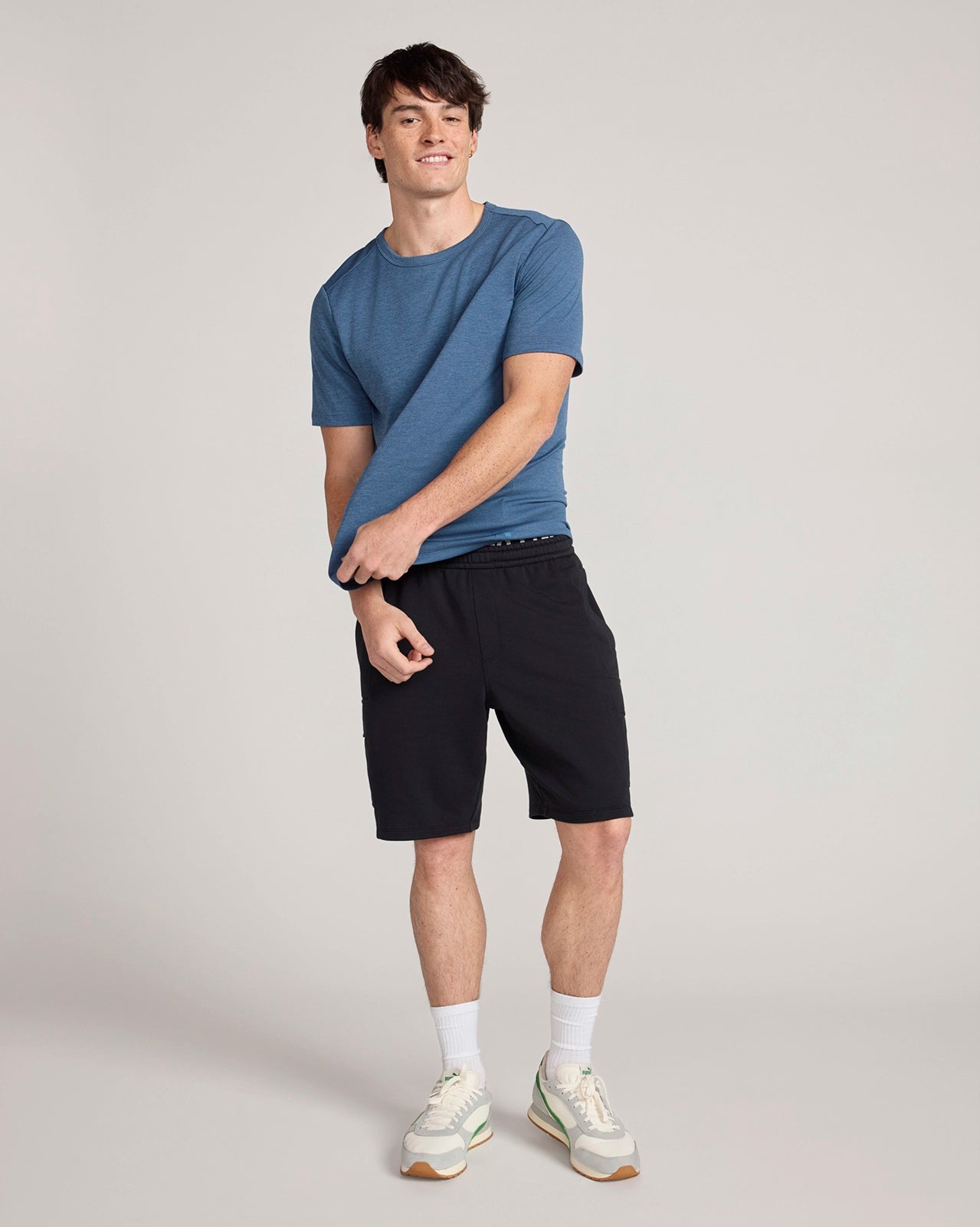 The Active Luxe Organic Cotton Terry Short - Black