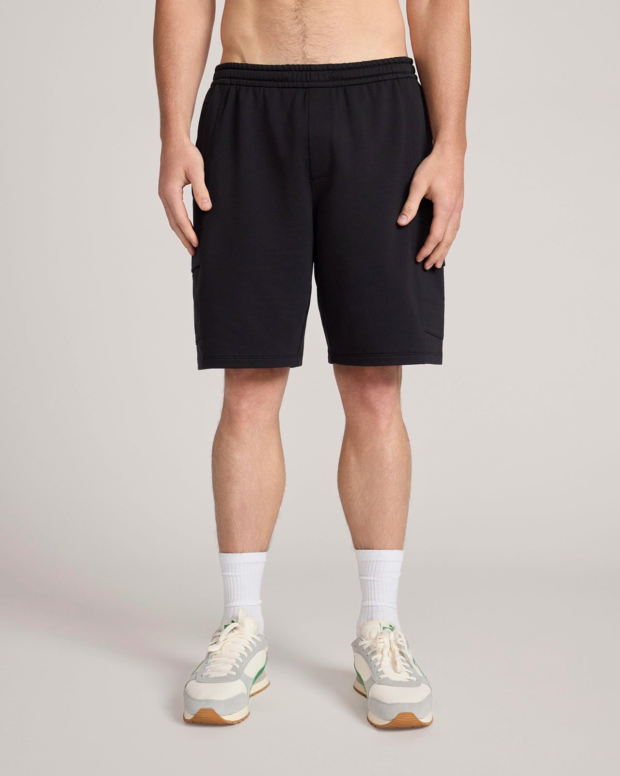 The Active Organic Cotton + GRS Certified Recycled Poly Lux Terry Short - Black
