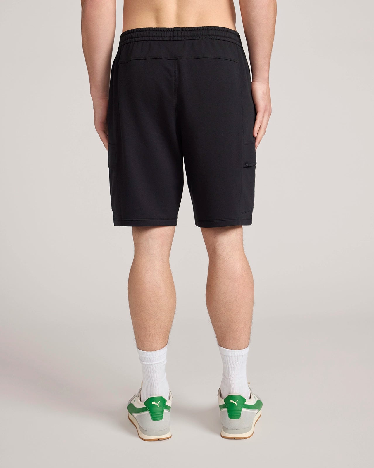The Active Luxe Organic Cotton Terry Short - Black