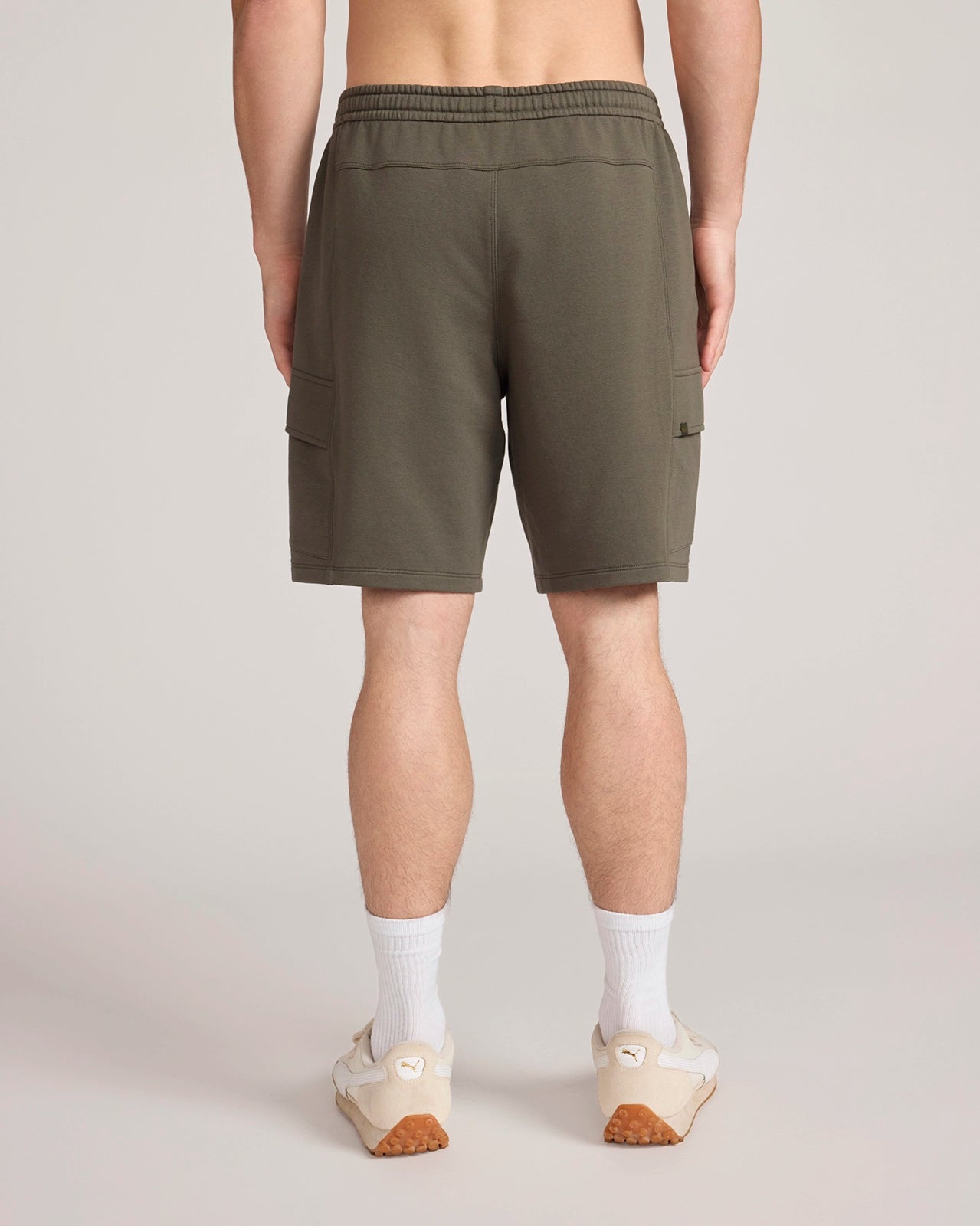 The Active Luxe Organic Cotton Terry Short - Kambaba Green