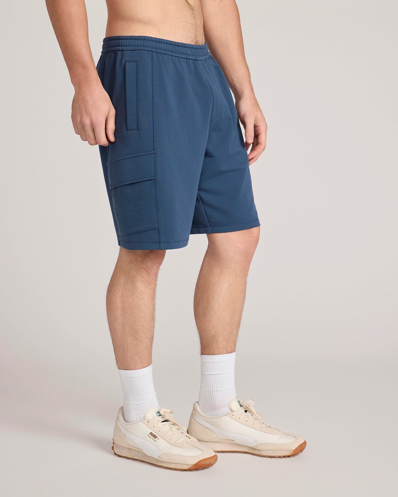 The Active Luxe Organic Cotton Terry Short - Moonlight Ocean
