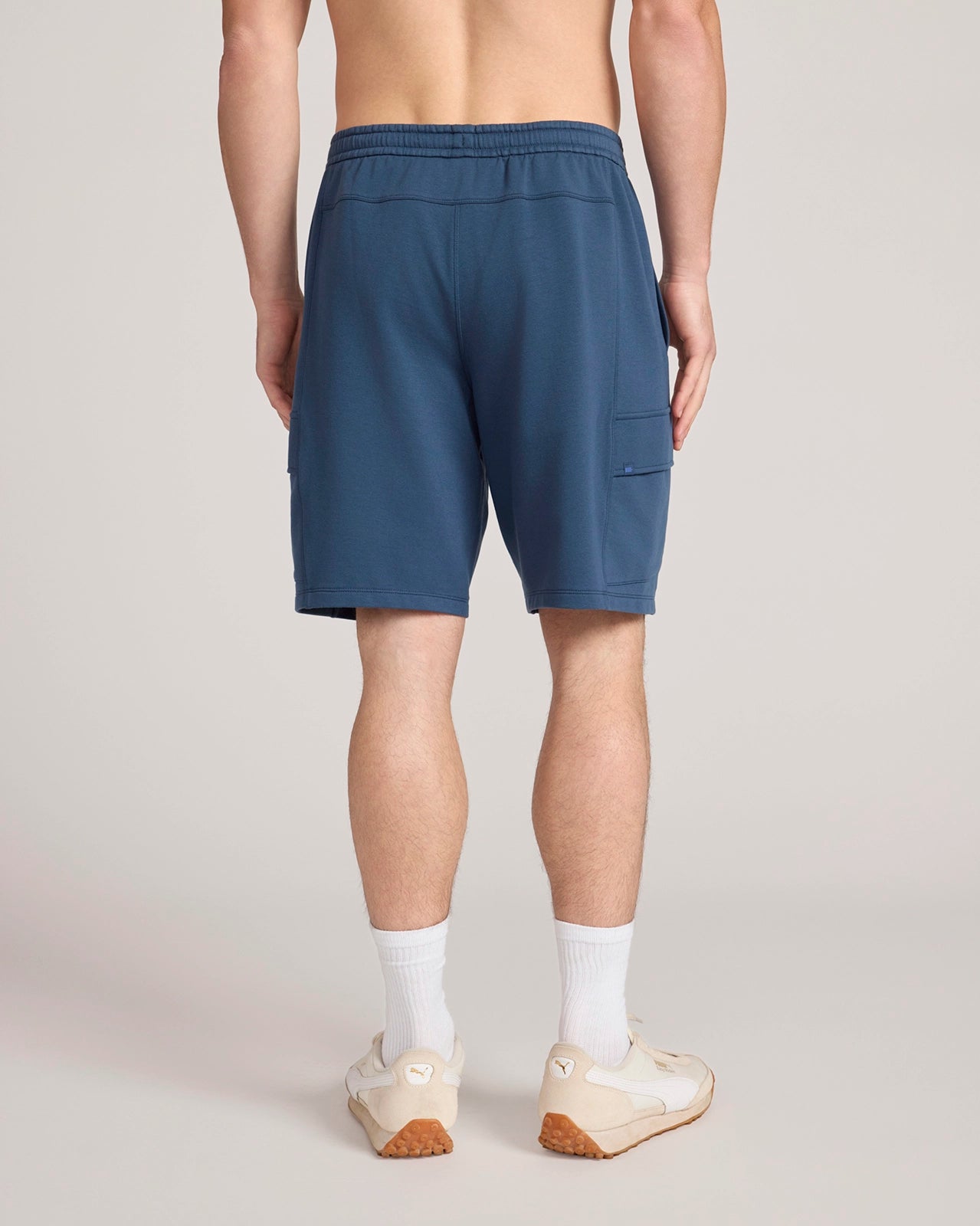 The Active Luxe Organic Cotton Terry Short - Moonlight Ocean