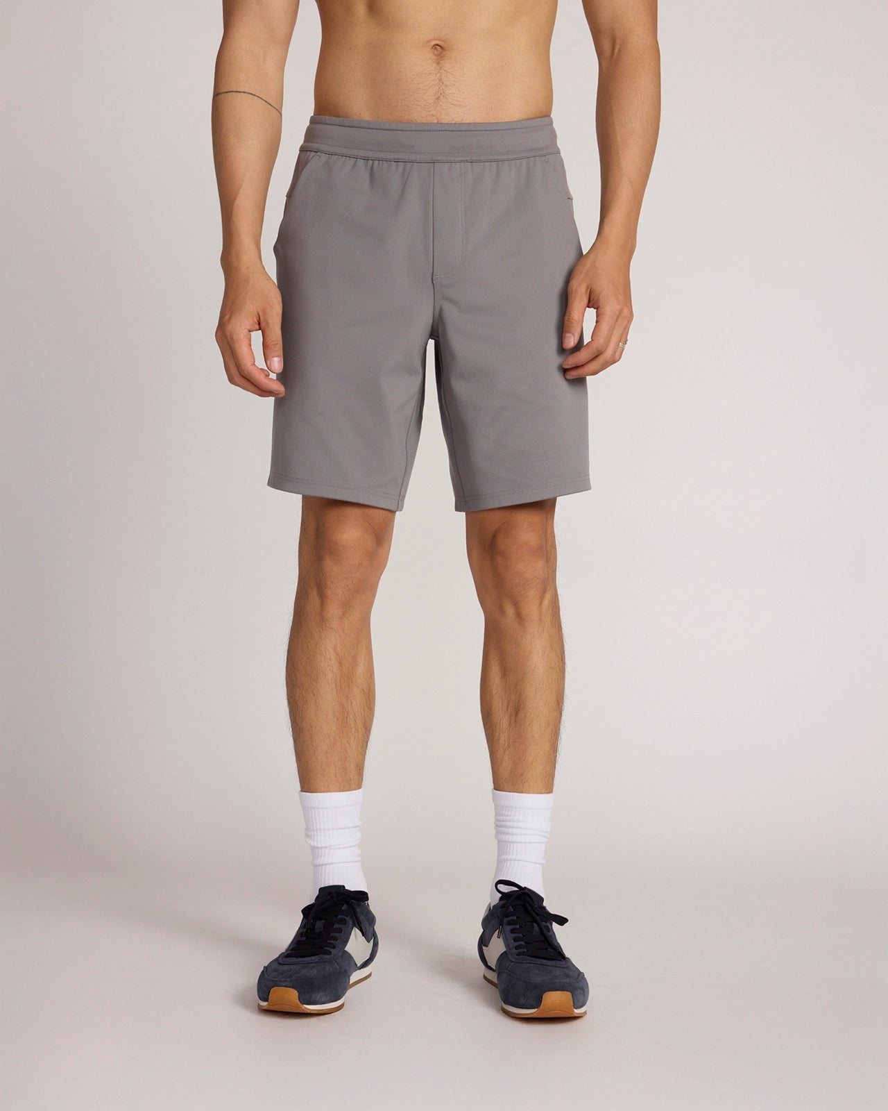 The Active Jacquard Short - Steel Grey
