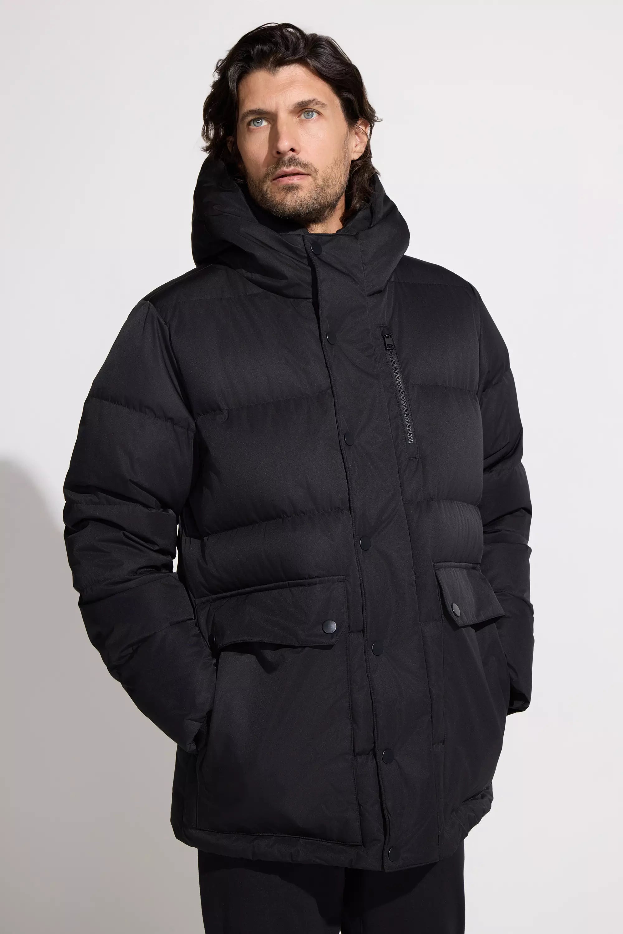 The RDS 700 Fill Power GRS Certified Recycled Poly Puffer Parka - Black