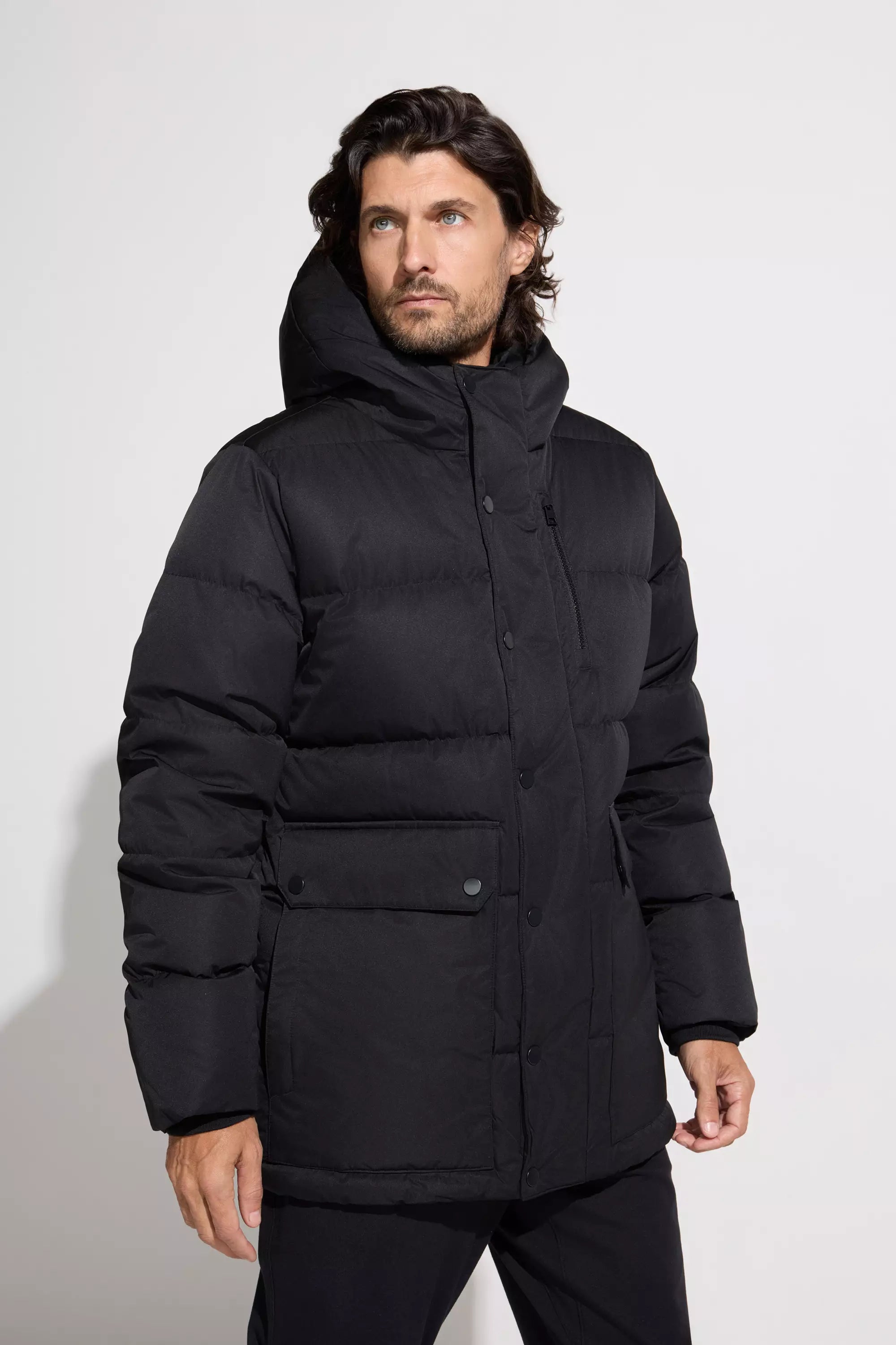 The RDS 700 Fill Power GRS Certified Recycled Poly Puffer Parka - Black