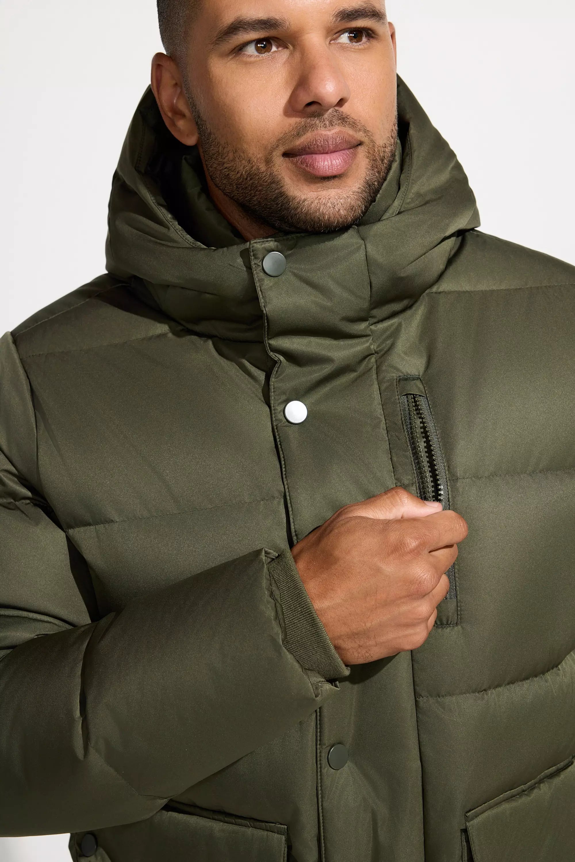 Men’s Down Fill Cargo Parka - Green