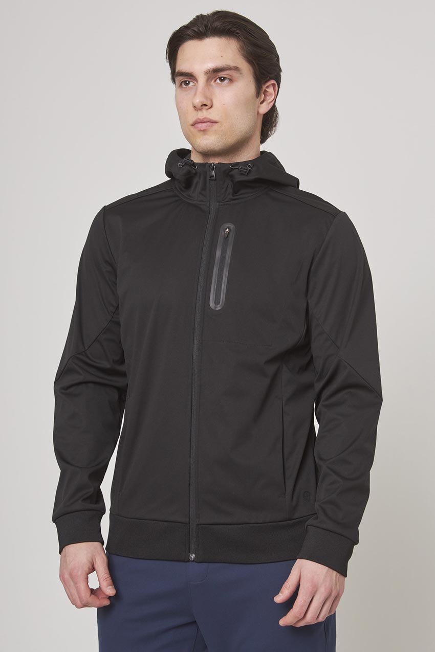 The Adventure GRS Certified Recycled Poly Hooded Jacket - Black