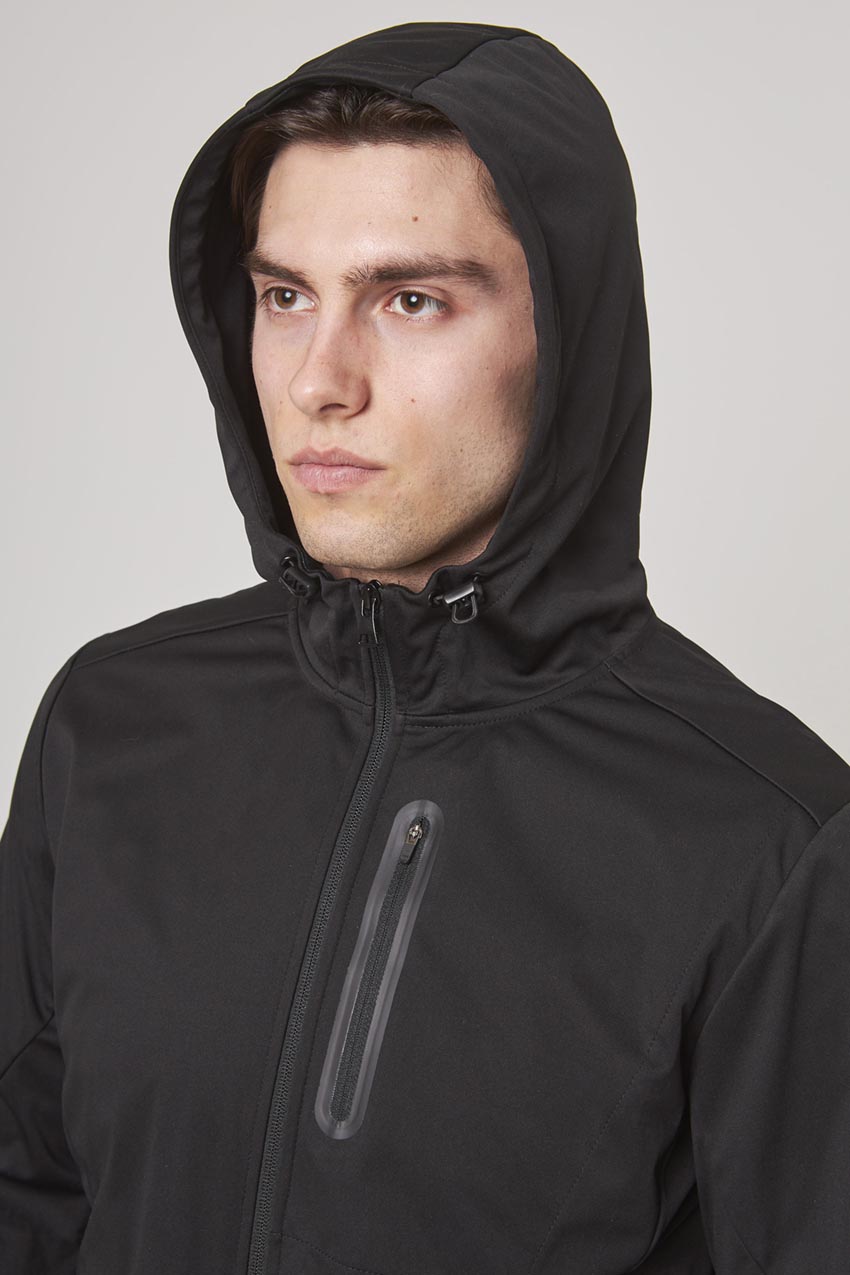 The Adventure GRS Certified Recycled Poly Hooded Jacket - Black