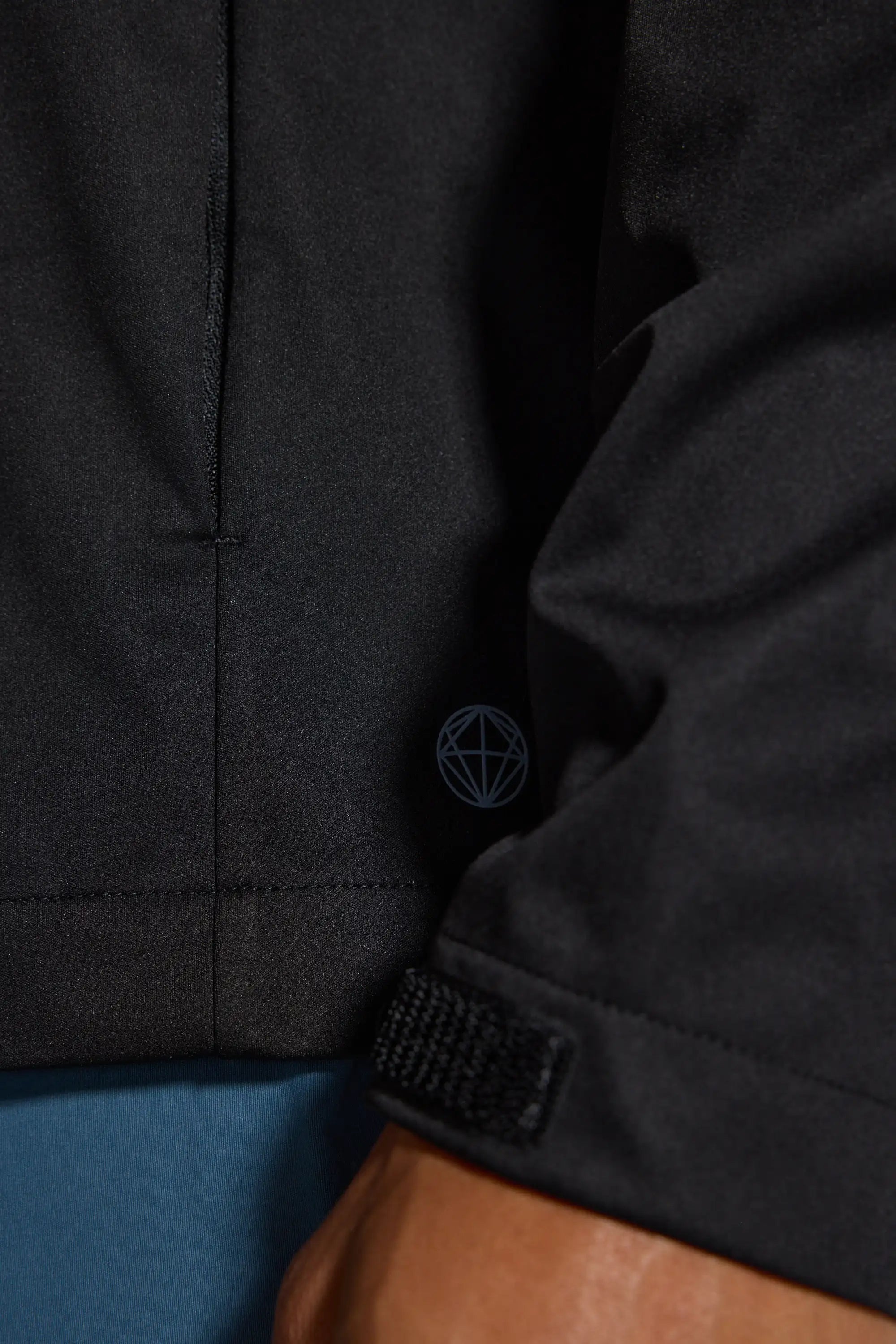 Men's Bonded Hooded Jacket - Black