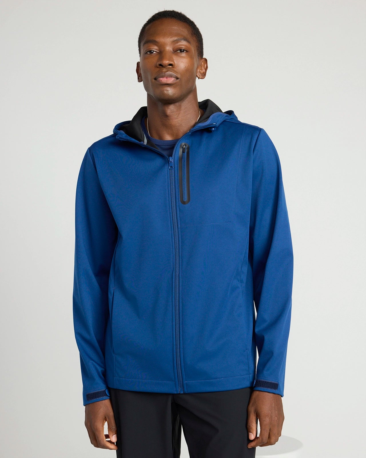 The Men's Wind + Water-Resistant GRS Certified Recycled Poly Jacket - Estate Blue