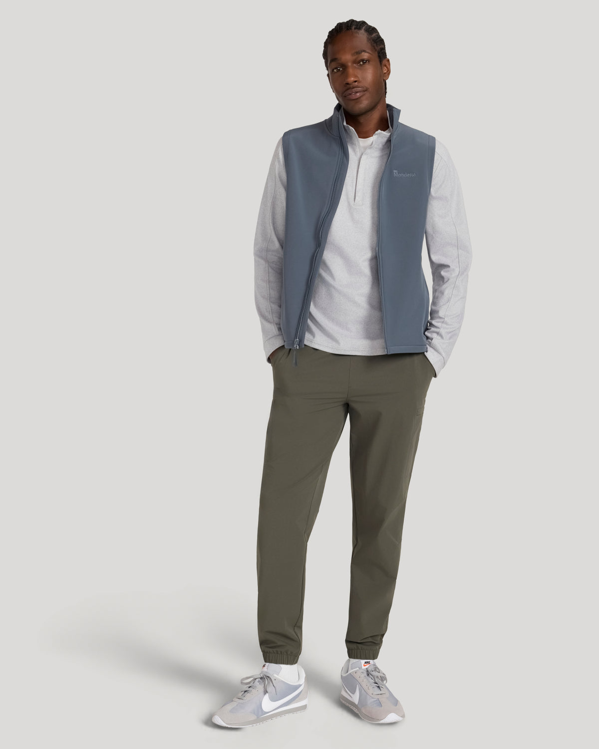 The Active Bonded Vest - Bluish Grey