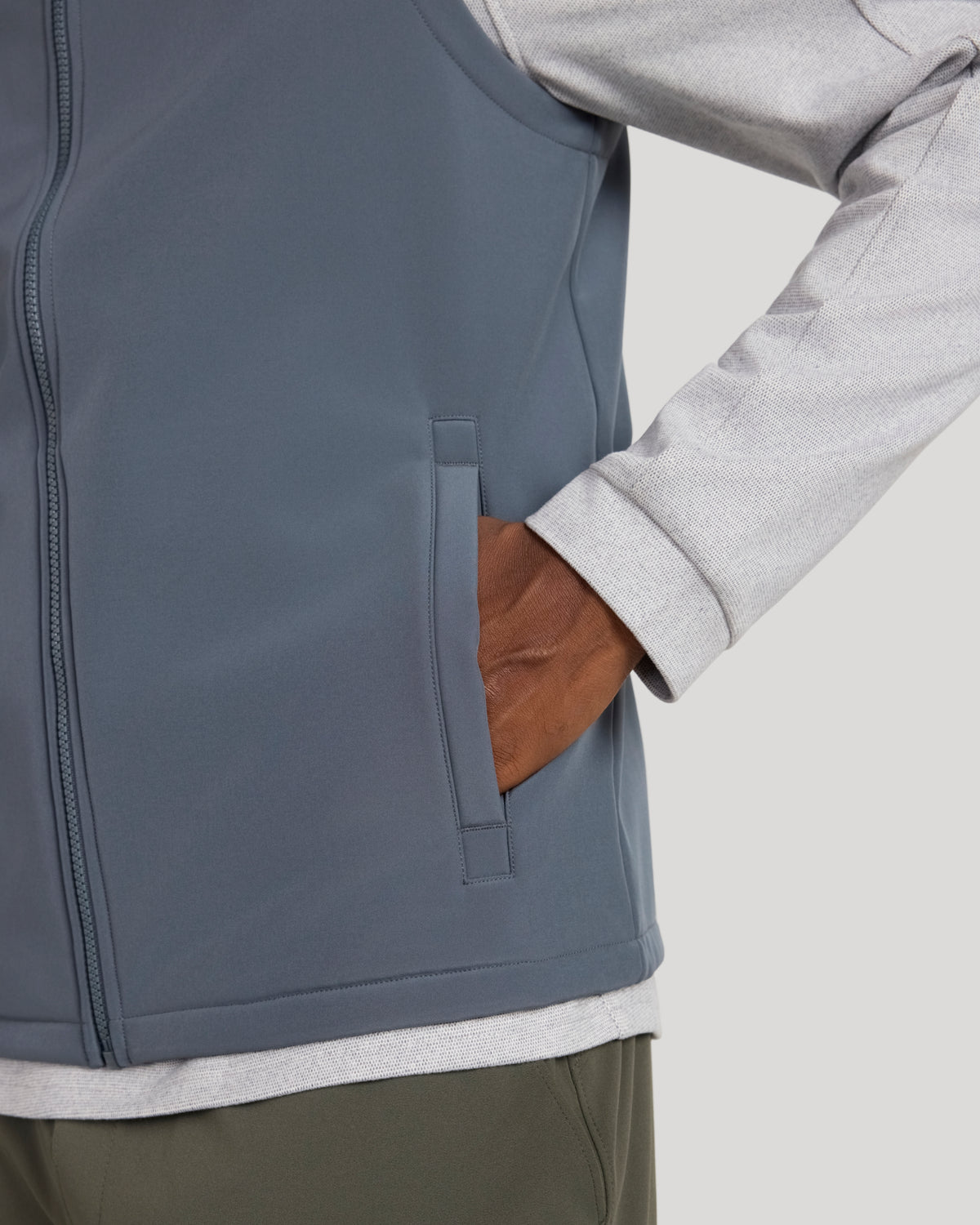 The Active Bonded Vest - Bluish Grey