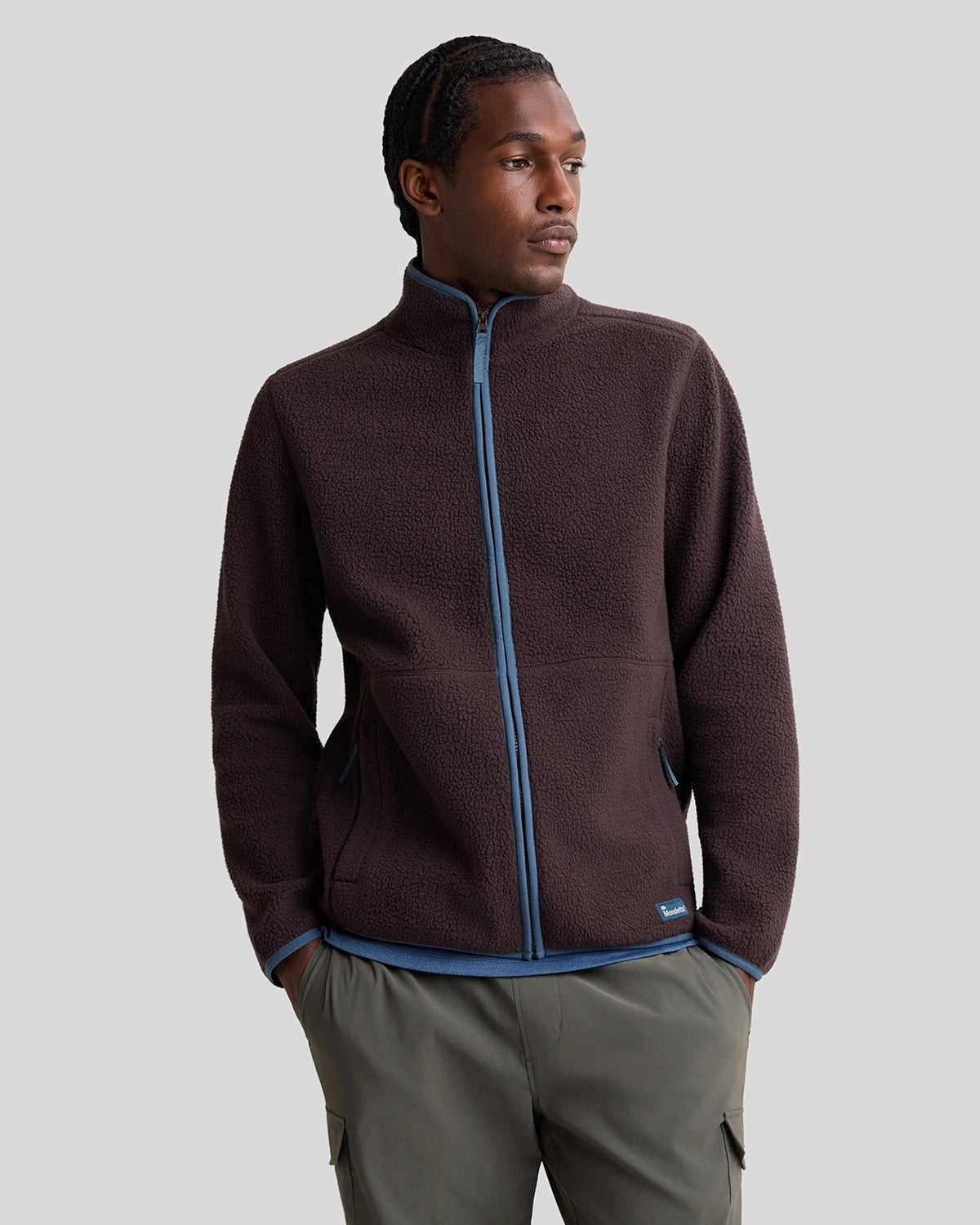 The Soft Luxe Berber Full Zip Jacket - Chocolate Torte