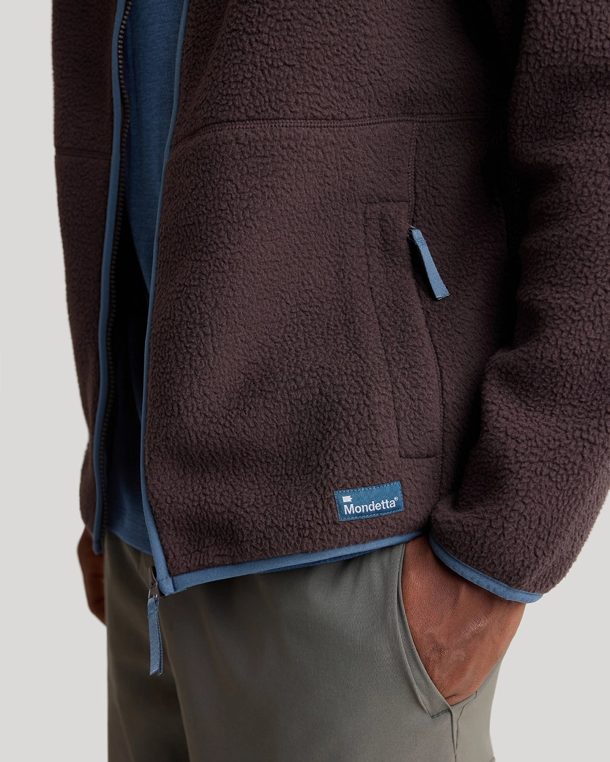 The Soft Luxe Berber Full Zip Jacket - Chocolate Torte