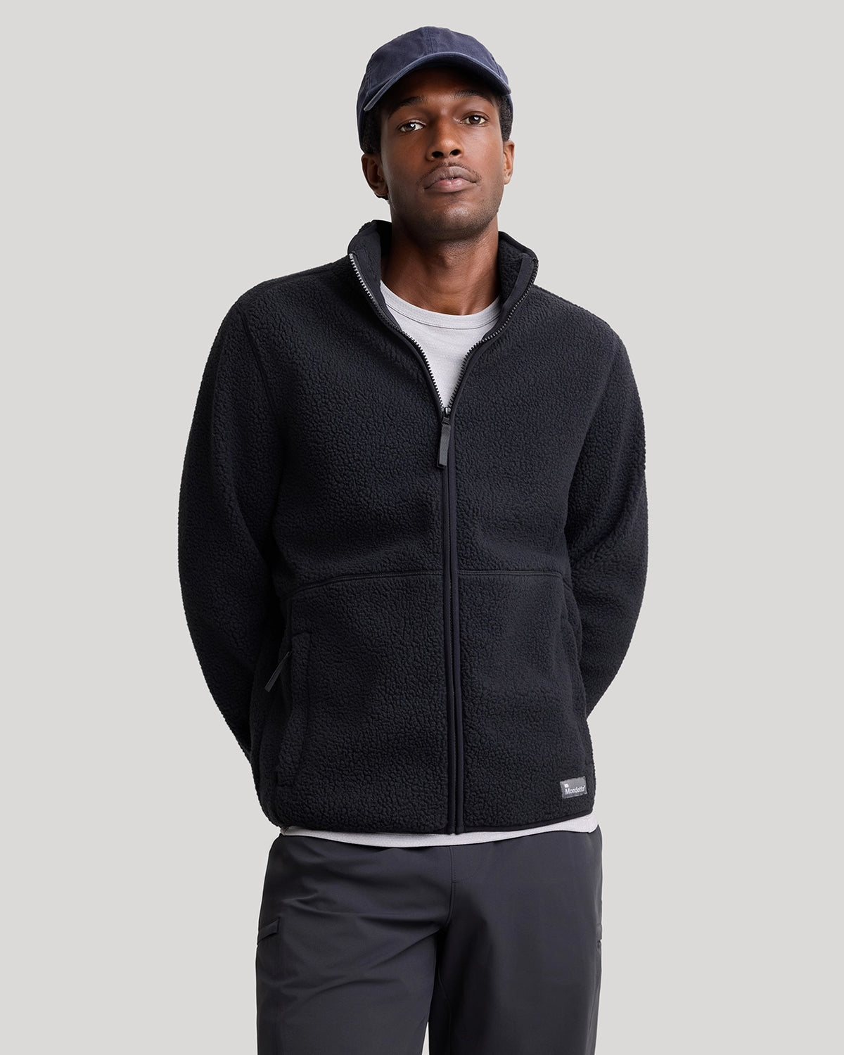The Soft Luxe Berber Full Zip Jacket - Black