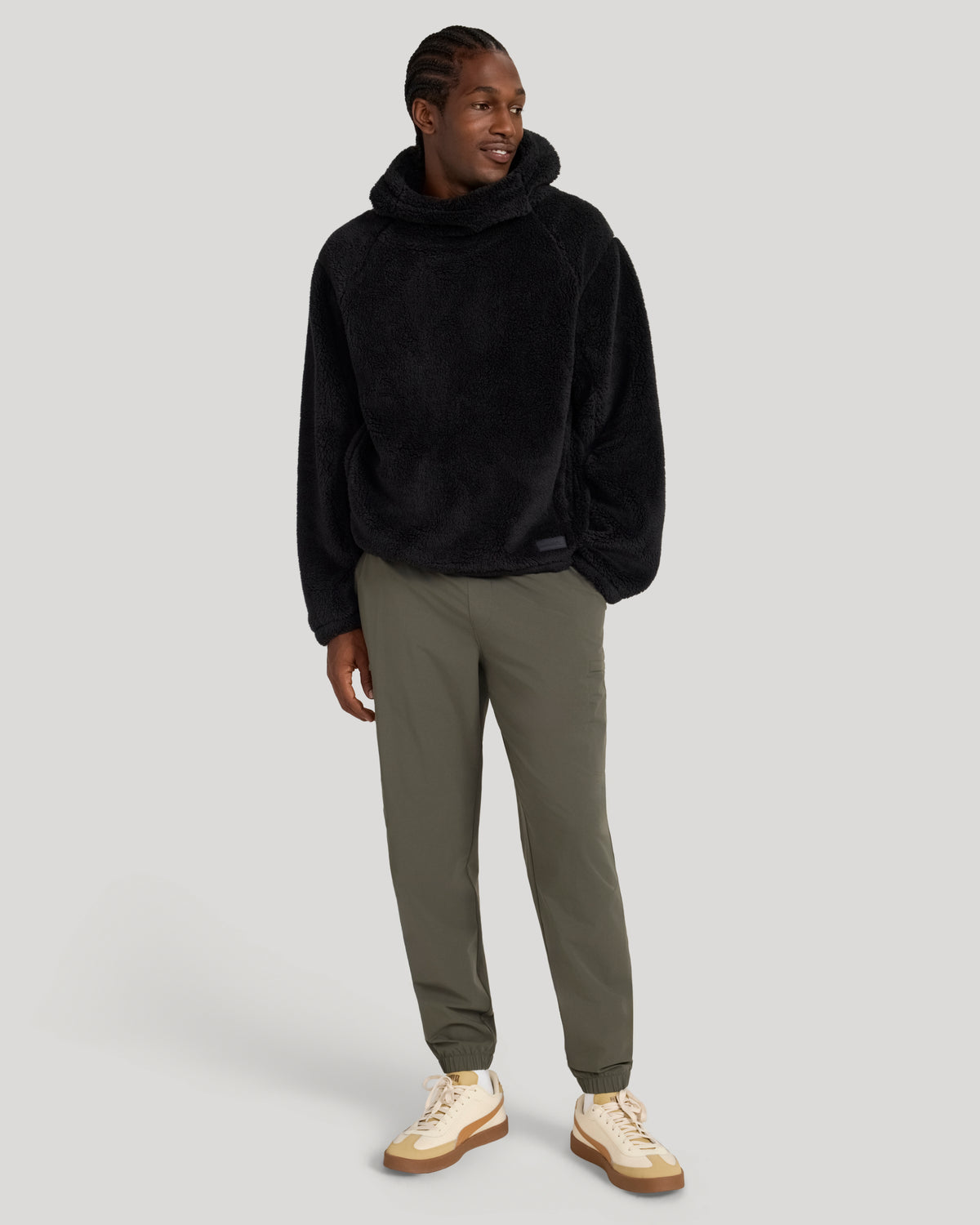 The Power Fleece Popover Hoodie - Black
