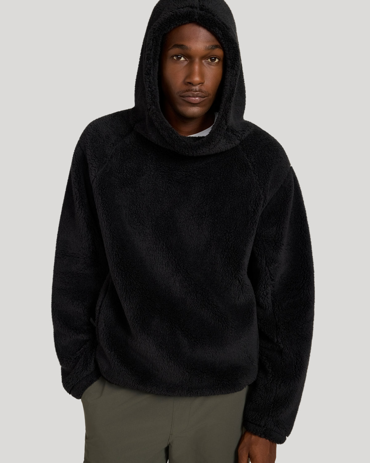 The Power Fleece Popover Hoodie - Black