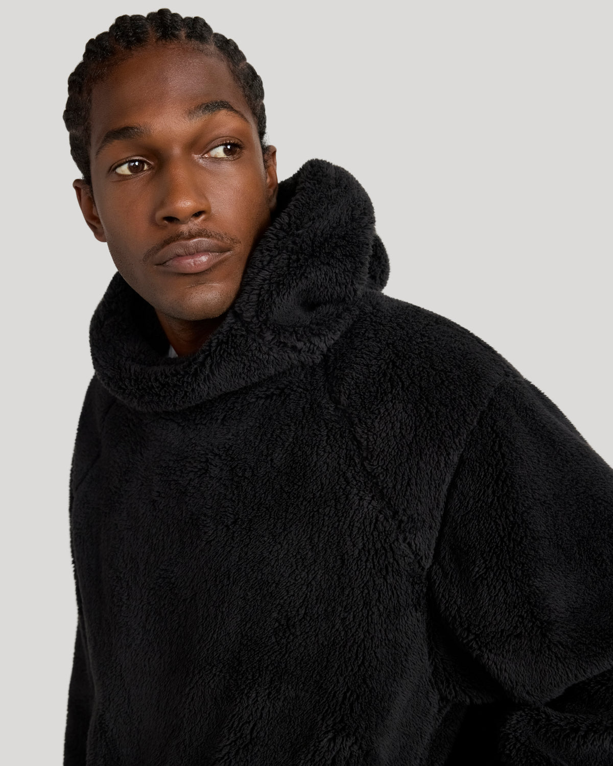 The Power Fleece Popover Hoodie - Black