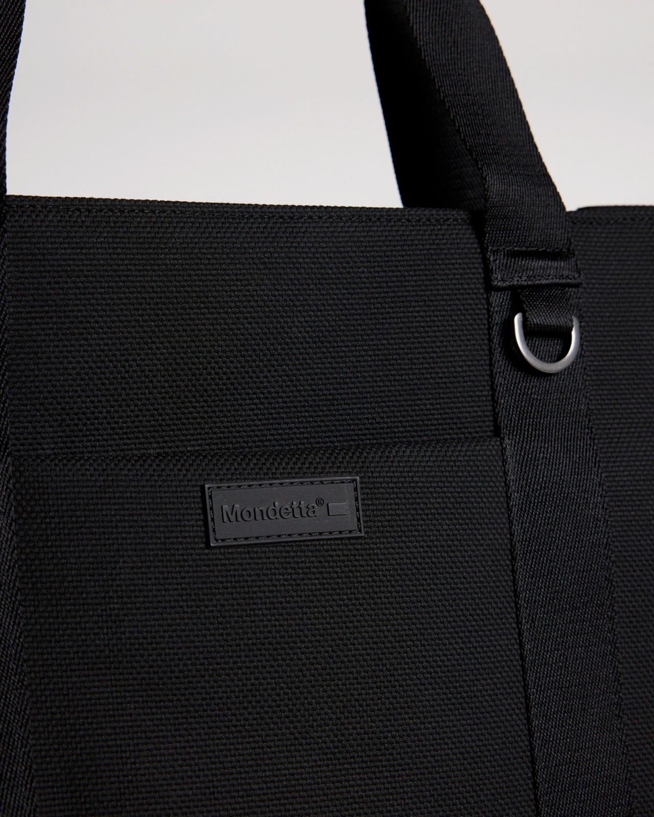 The GRS Certified Recycled Poly Canvas Tote - Black